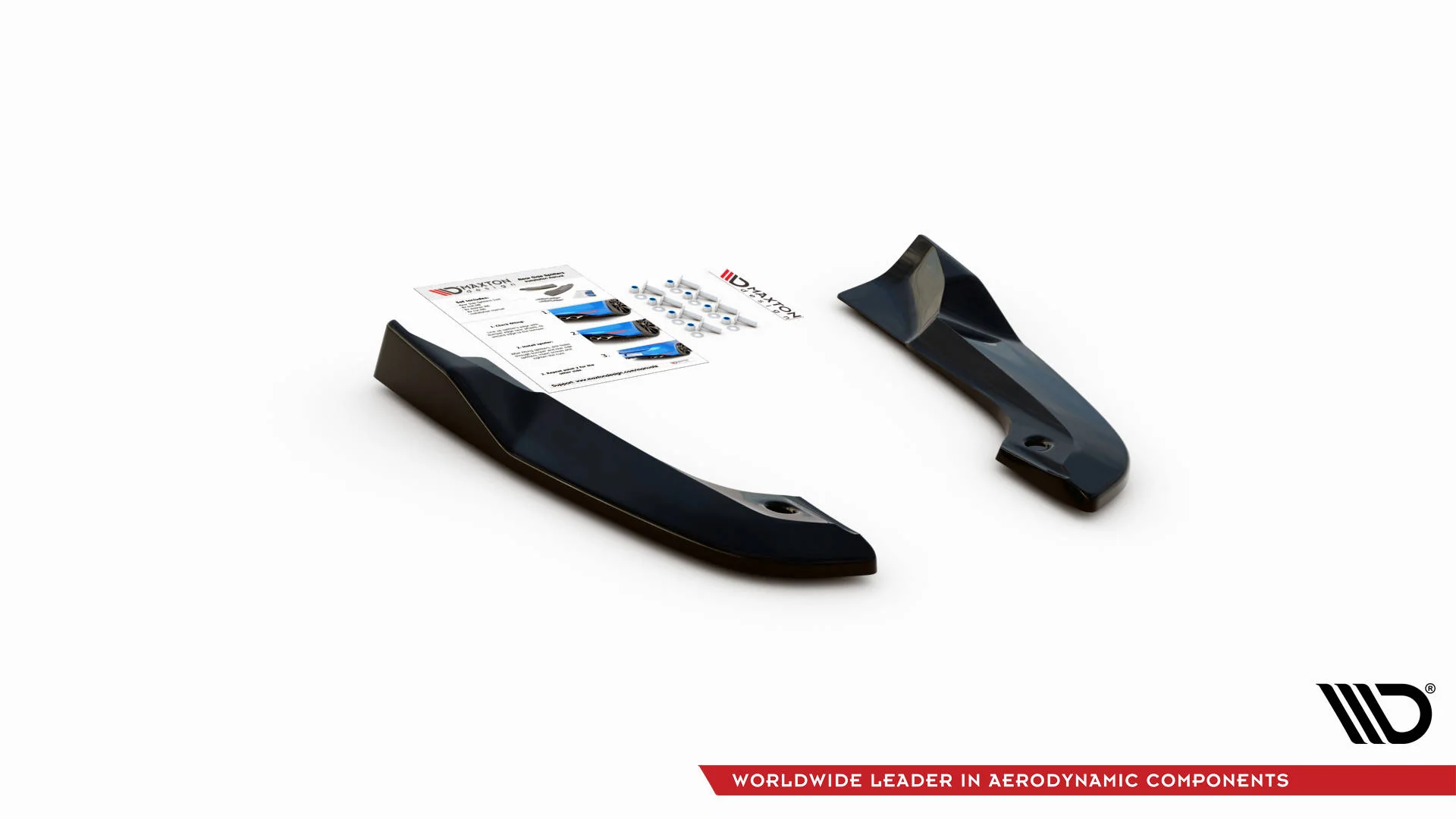 REAR SIDE SPLITTERS DODGE CHALLENGER SRT HELLCAT WIDEBODY MK3 - Image 6