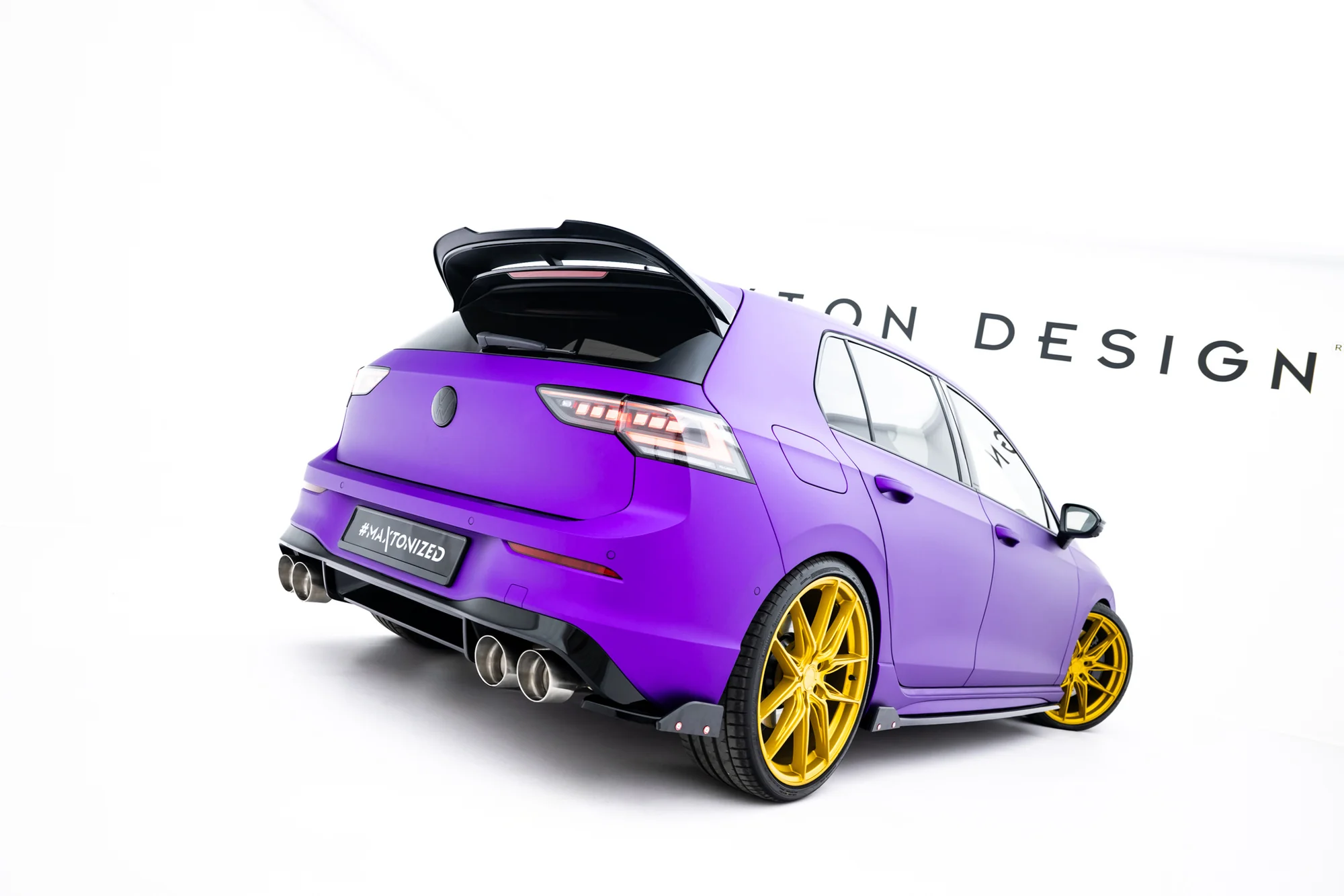REAR SIDE SPLITTERS + FLAPS V.2 VOLKSWAGEN GOLF R MK8 - Image 3