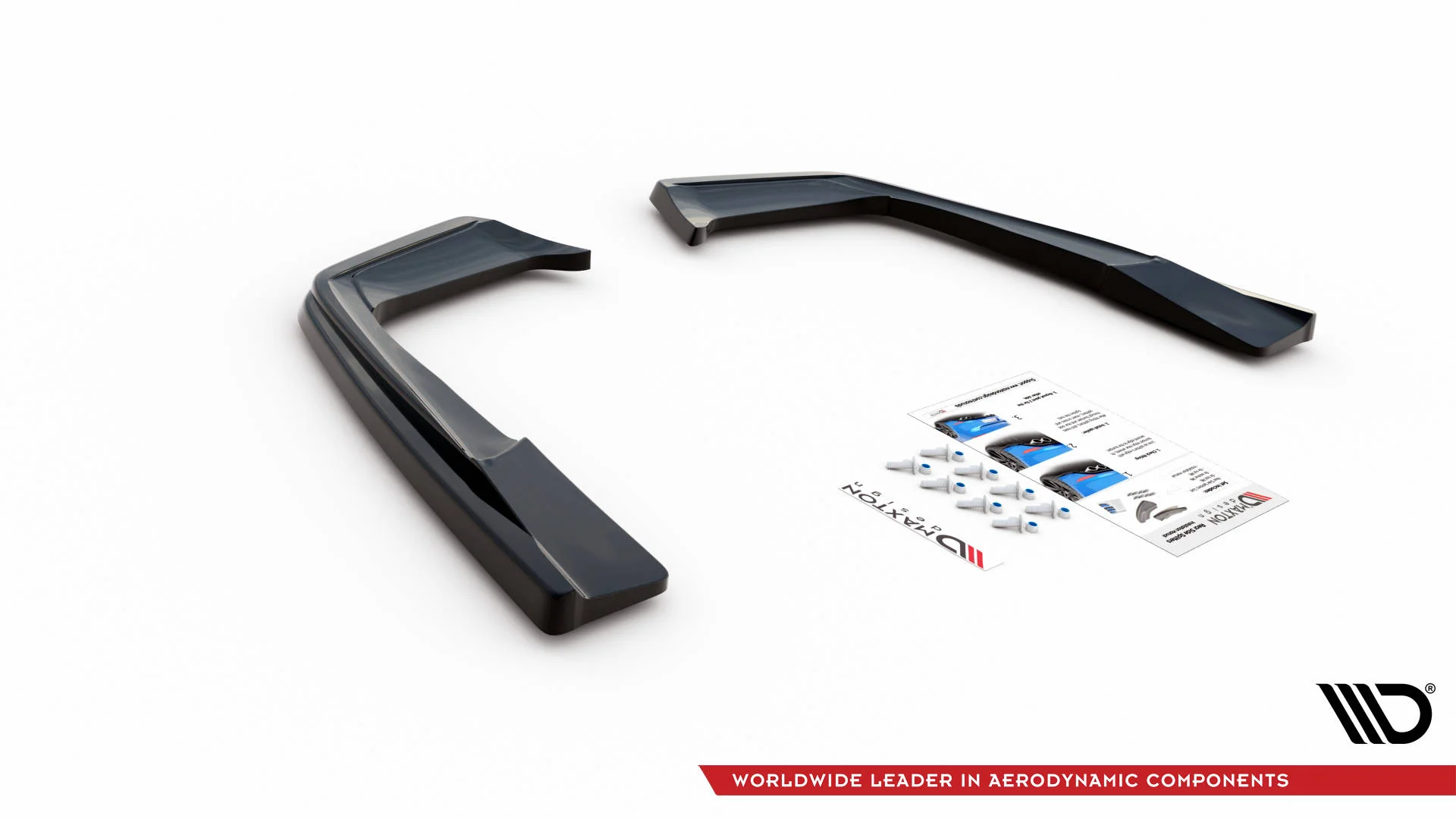 Rear Side Splitters Mercedes-AMG C 63AMG Coupe AMG Aero Pack C205 Facelift - Image 4