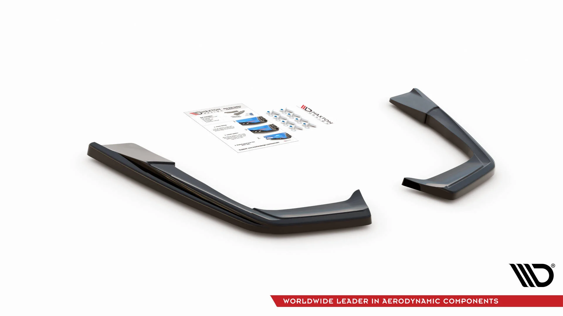 Rear Side Splitters Mercedes-AMG C 63AMG Coupe AMG Aero Pack C205 Facelift - Image 5