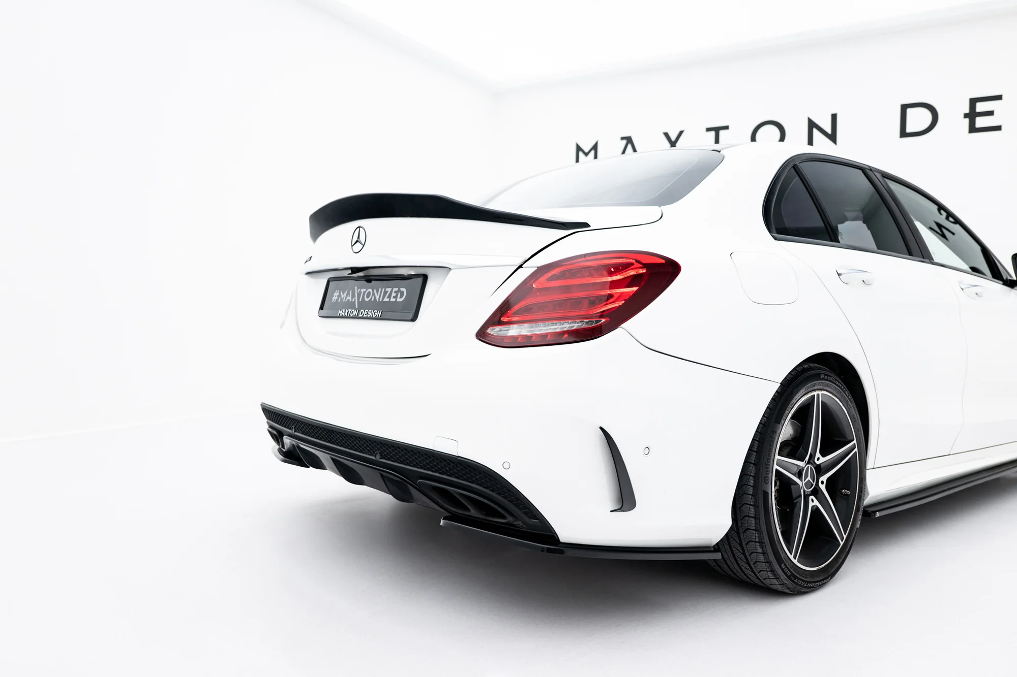 Rear Side Splitters Mercedes-Benz C AMG-Line Sedan W205 - Image 3