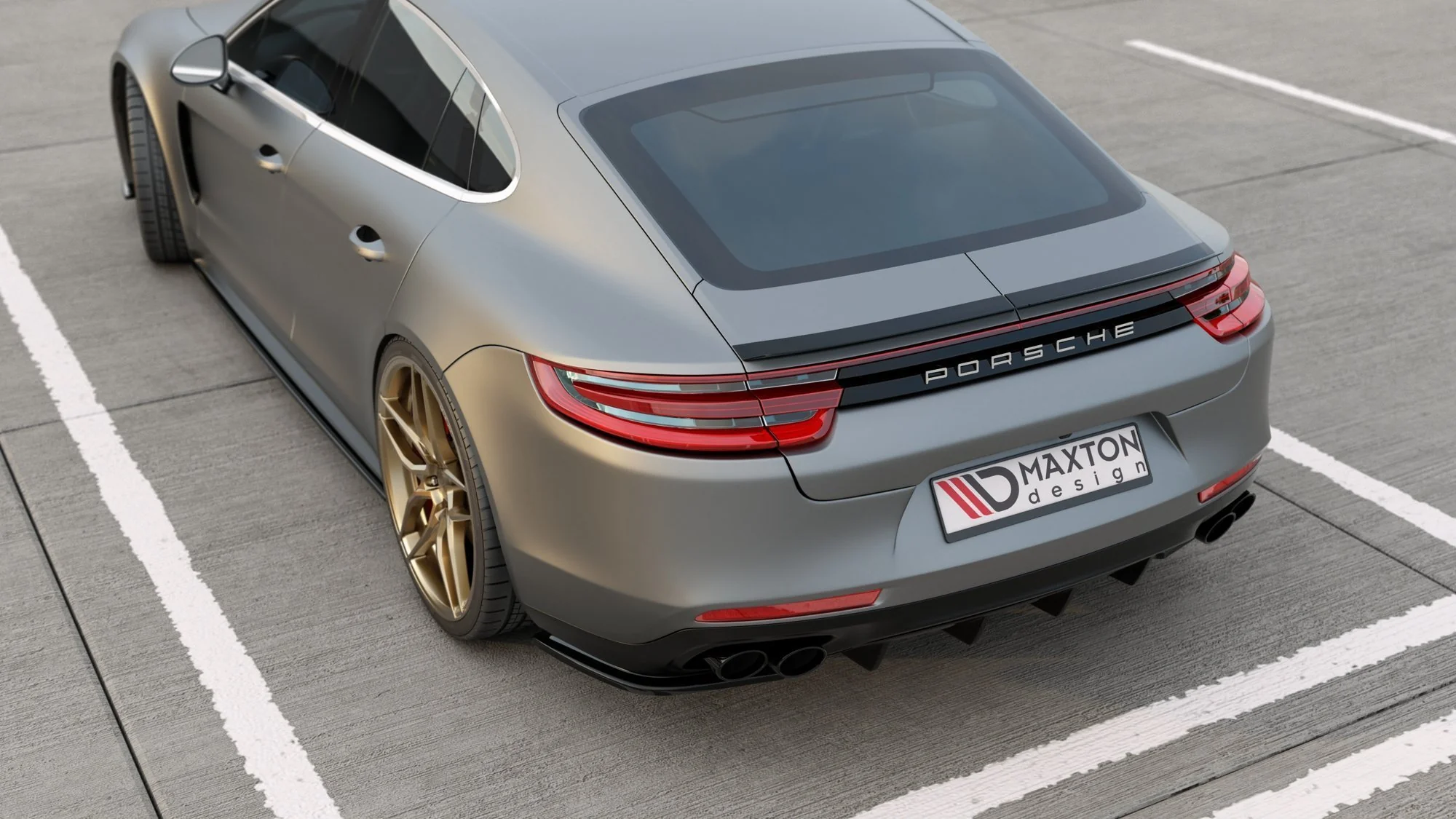 REAR SIDE SPLITTERS PORSCHE PANAMERA TURBO / GTS 971 - Image 4