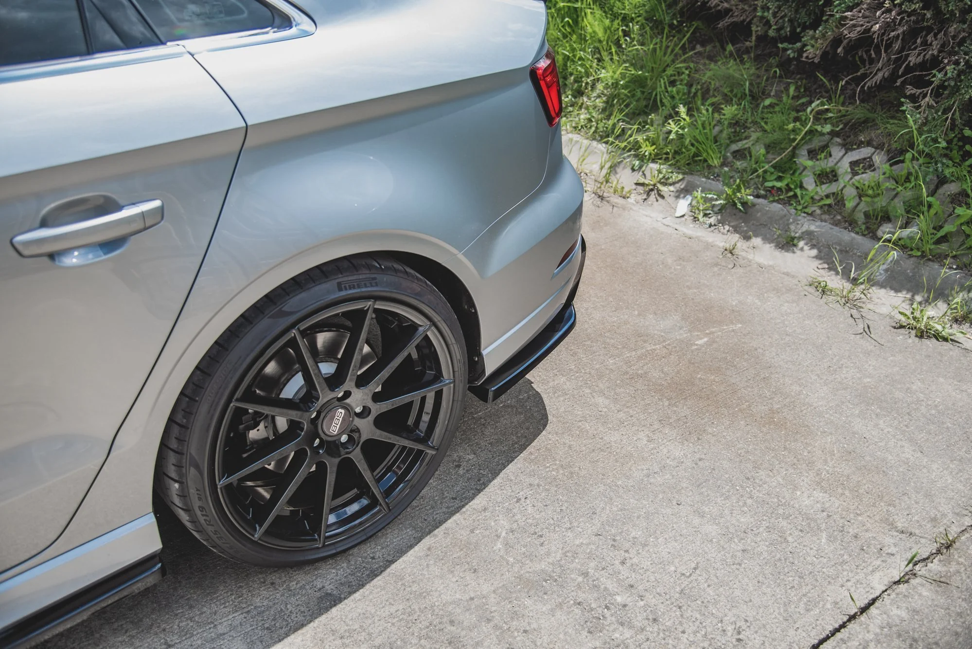 REAR SIDE SPLITTERS V.2 AUDI S3 SEDAN 8V FACELIFT (set for Maxton valance) - Image 4