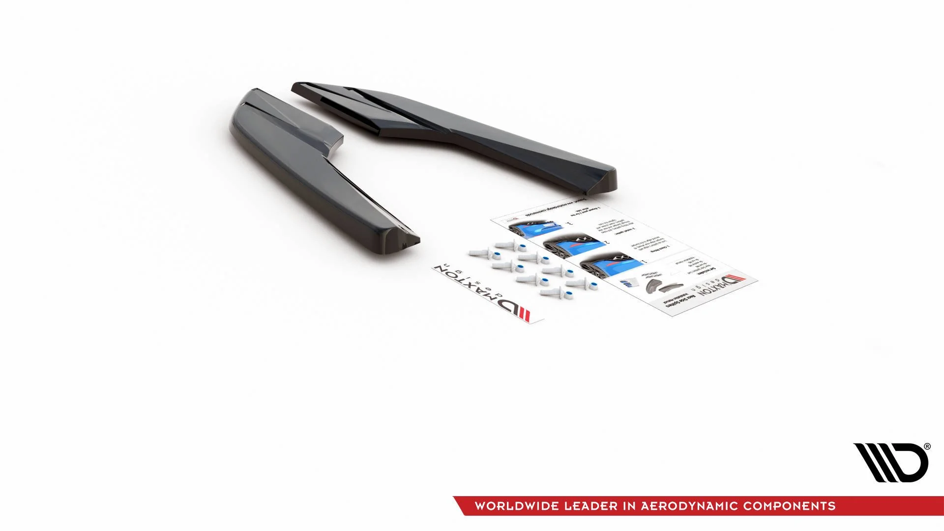 REAR SIDE SPLITTERS V.2 AUDI S3 SEDAN 8V FACELIFT (set for Maxton valance) - Image 7