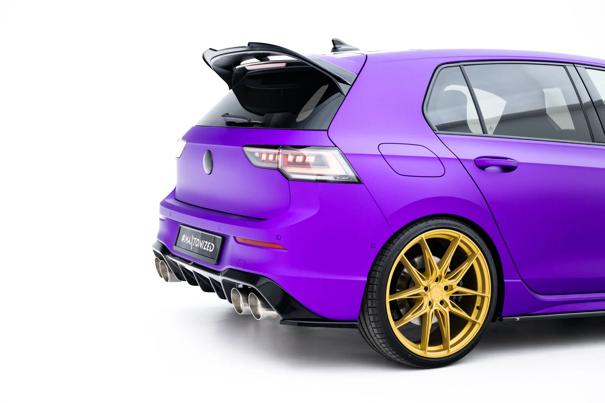 REAR SIDE SPLITTERS V.3 FOR VOLKSWAGEN GOLF R MK8 (SET FOR MAXTON VALANCE V1) - Image 3