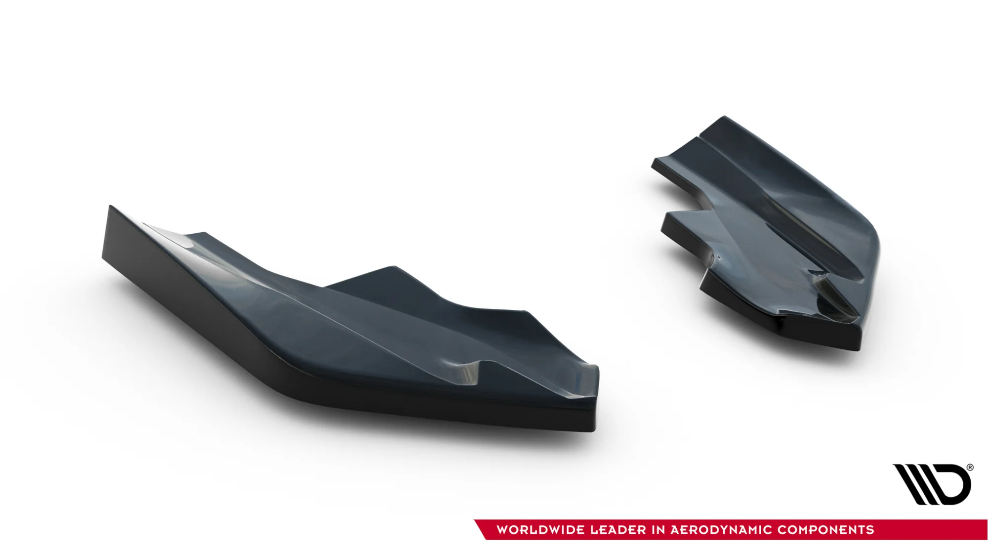 Rear Side Splitters V.6 for Volkswagen Golf R Hatchback Mk8 Facelift (SET FOR MAXTON VALANCE) - Image 5