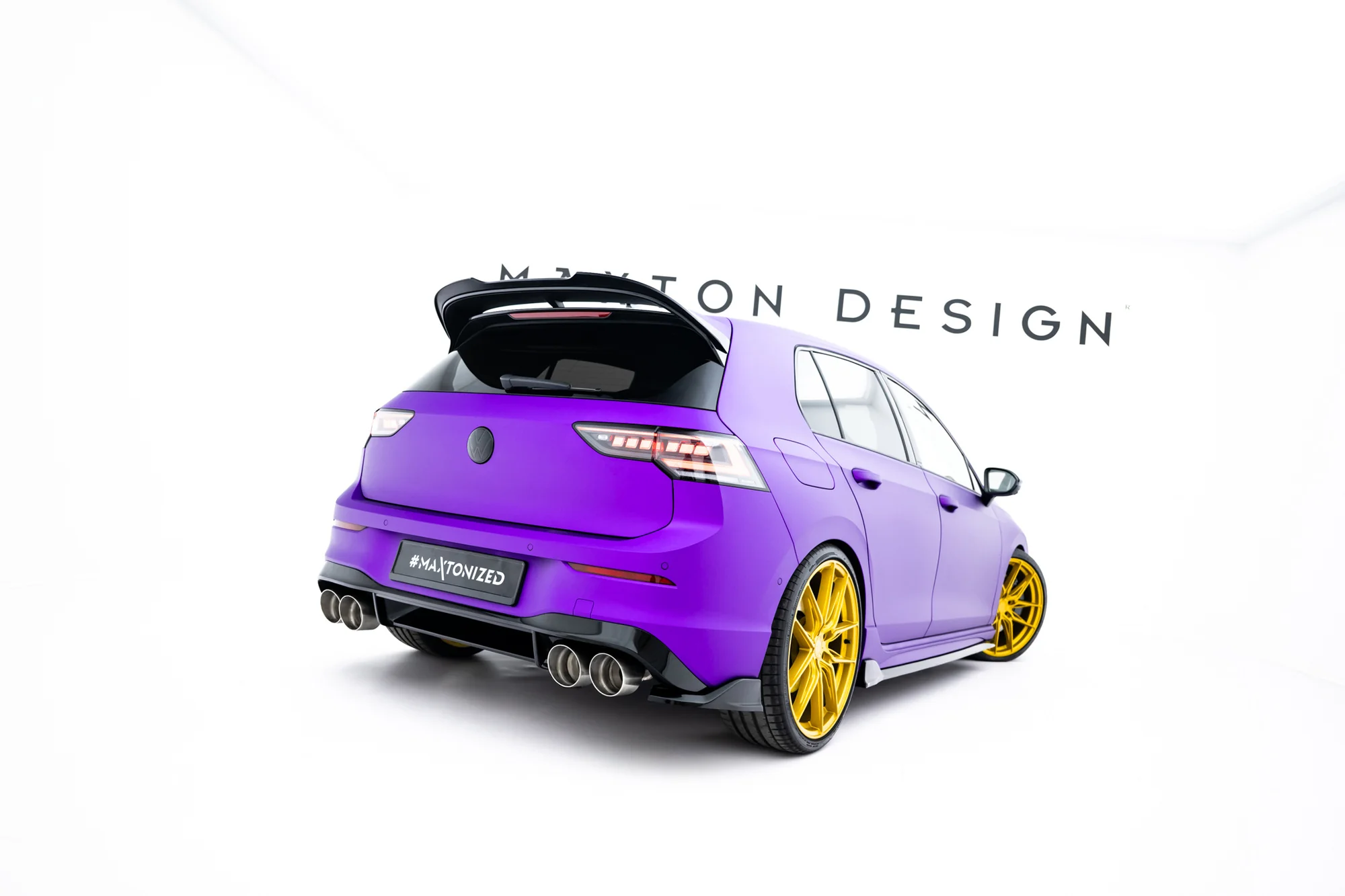 Rear Side Splitters V.7 Volkswagen Golf R Hatchback Mk8 / Mk8 Facelift