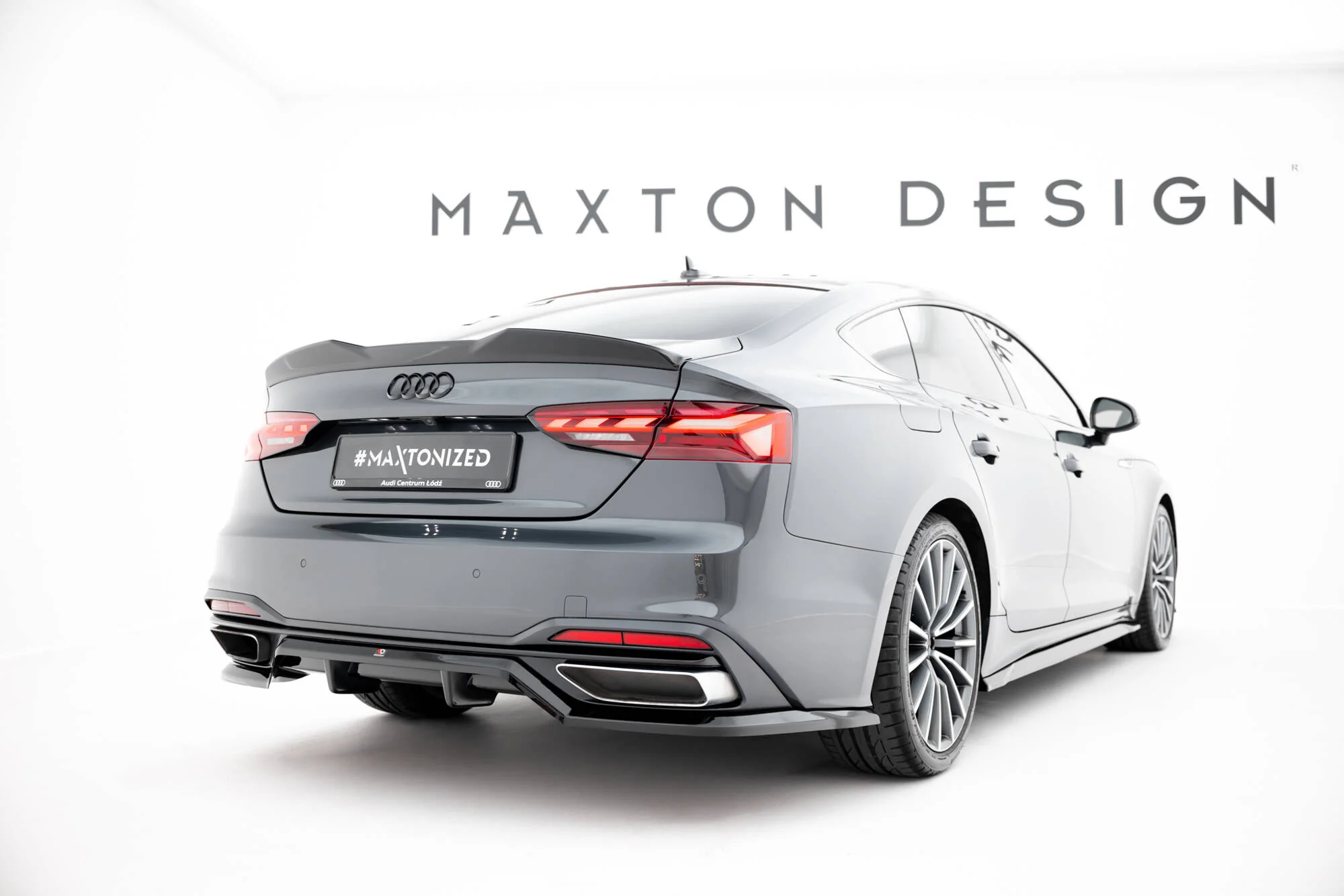 Rear Splitter (with vertical bars) Audi A5 F5 Facelift - Image 4