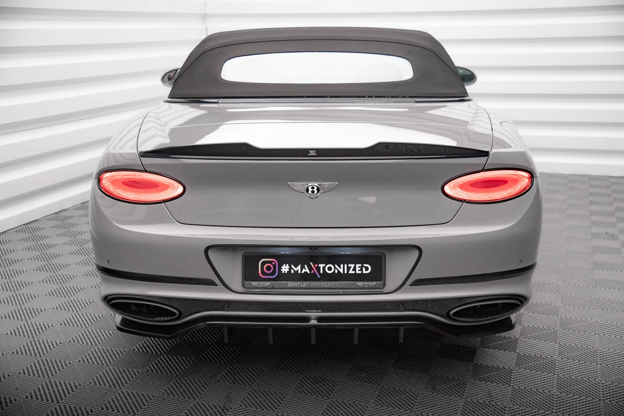 Rear Splitter (with vertical bars) Bentley Continental GT Mk3 - Image 3