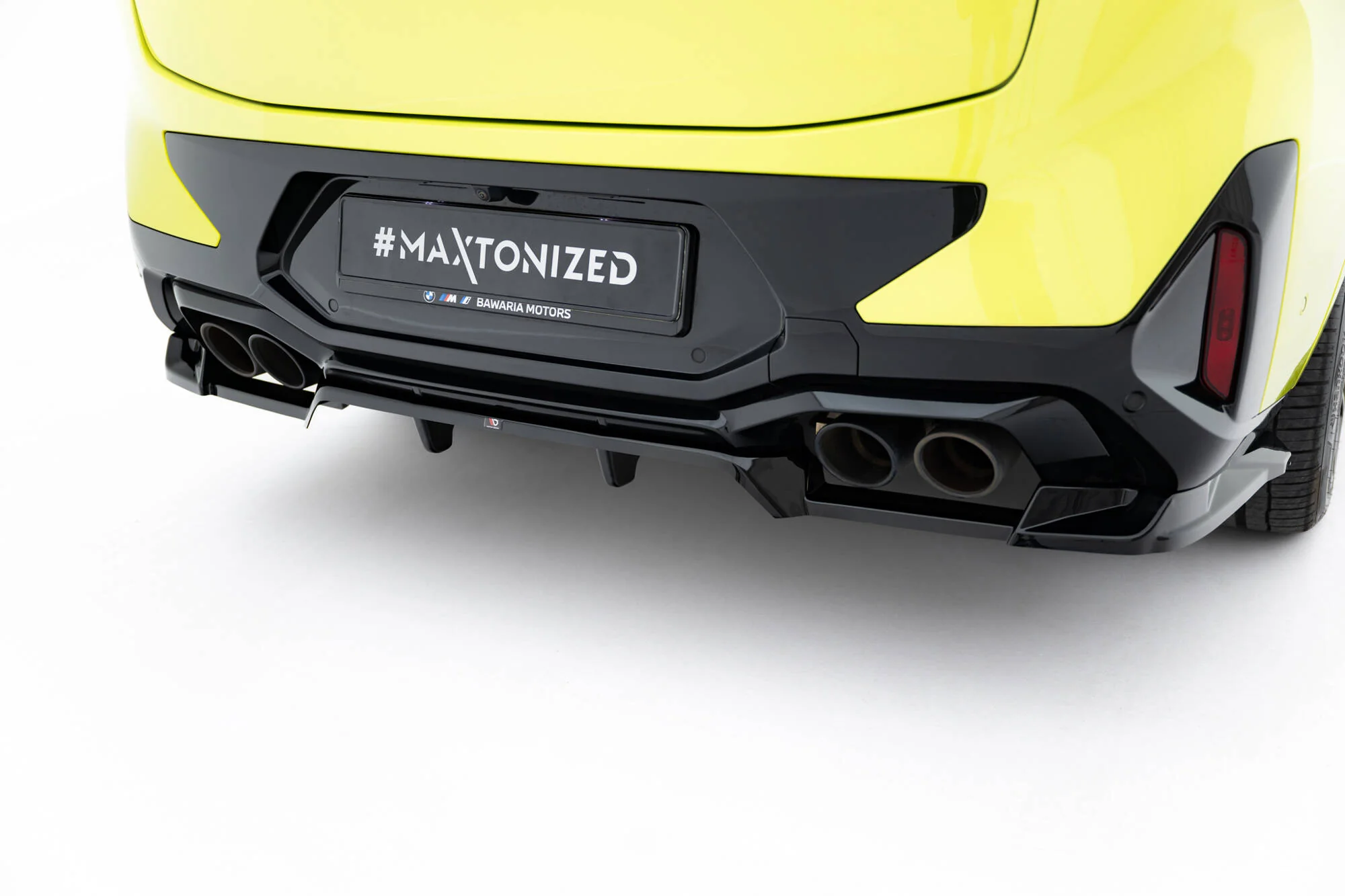 Rear Splitter (with vertical bars) BMW X4M F98 Facelift - Image 2