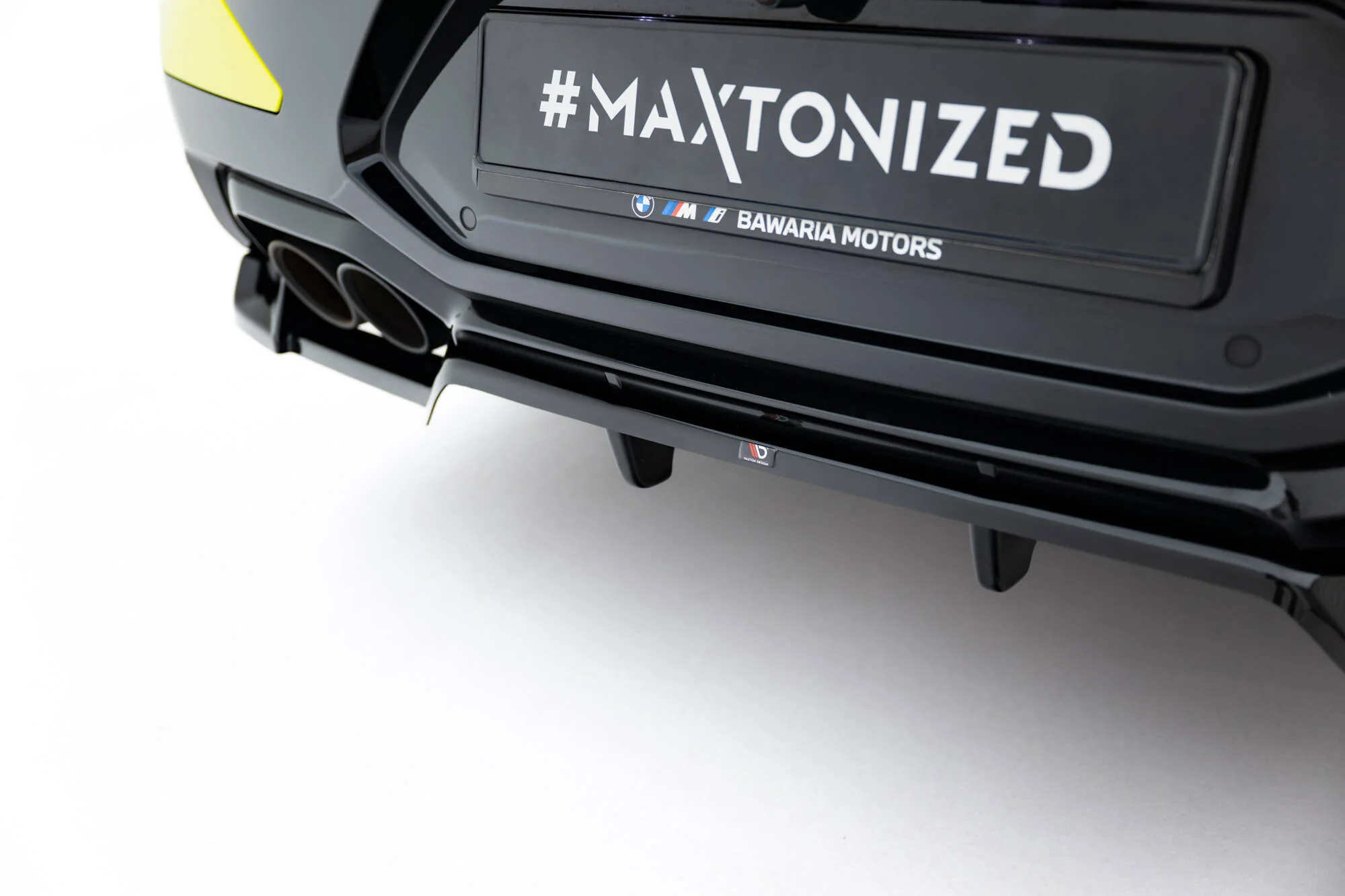 Rear Splitter (with vertical bars) BMW X4M F98 Facelift - Image 5