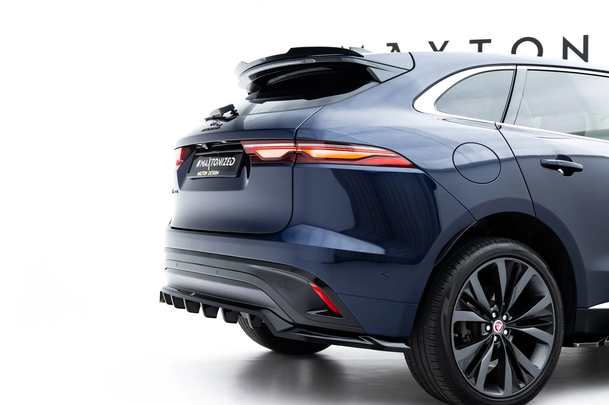 Rear Splitter (with vertical bars) Jaguar F-Pace R-Sport Mk1 Facelift - Image 3