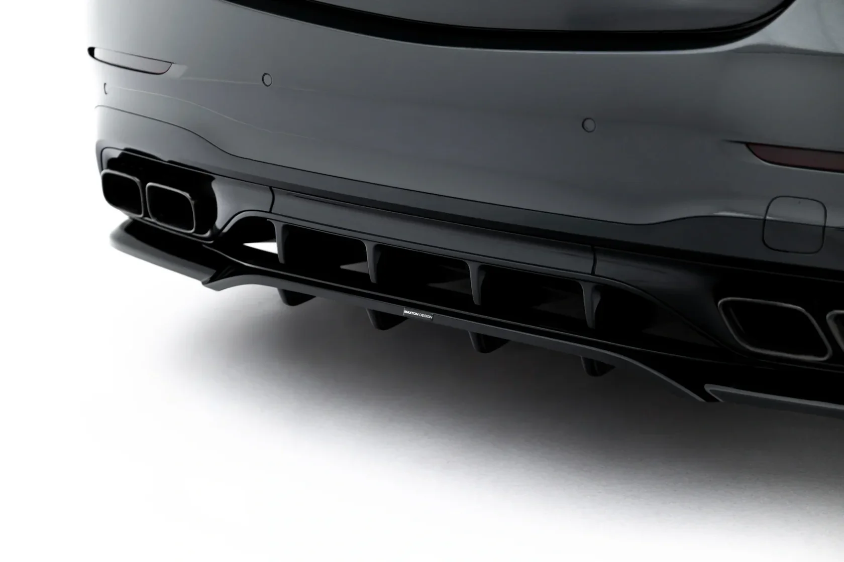 Rear Splitter (with vertical bars) Mercedes-AMG C63 Sedan / Estate W206 / S206 - Image 3
