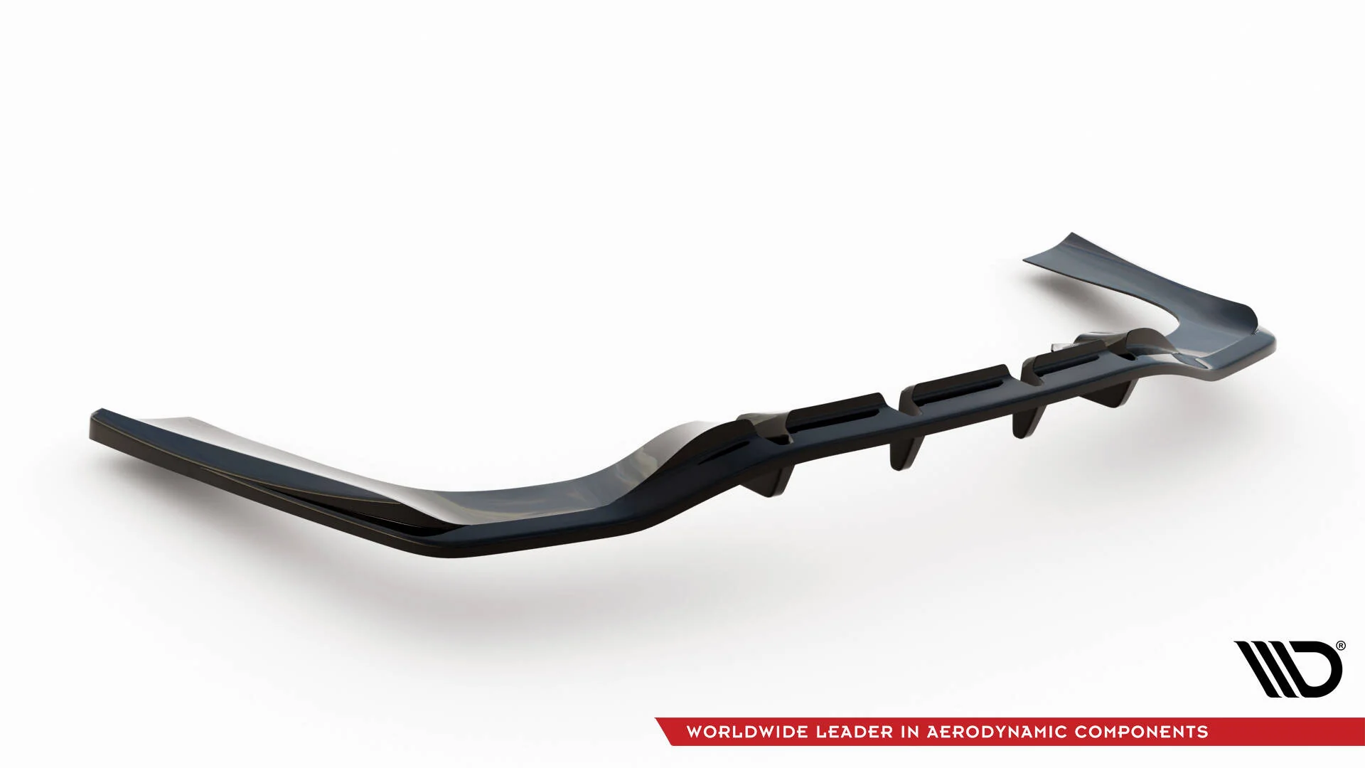 Rear Splitter (with vertical bars) Mercedes-AMG CLA 35 / 45 Coupe / Shooting Brake C118 Facelift / X118 Facelift - Image 2