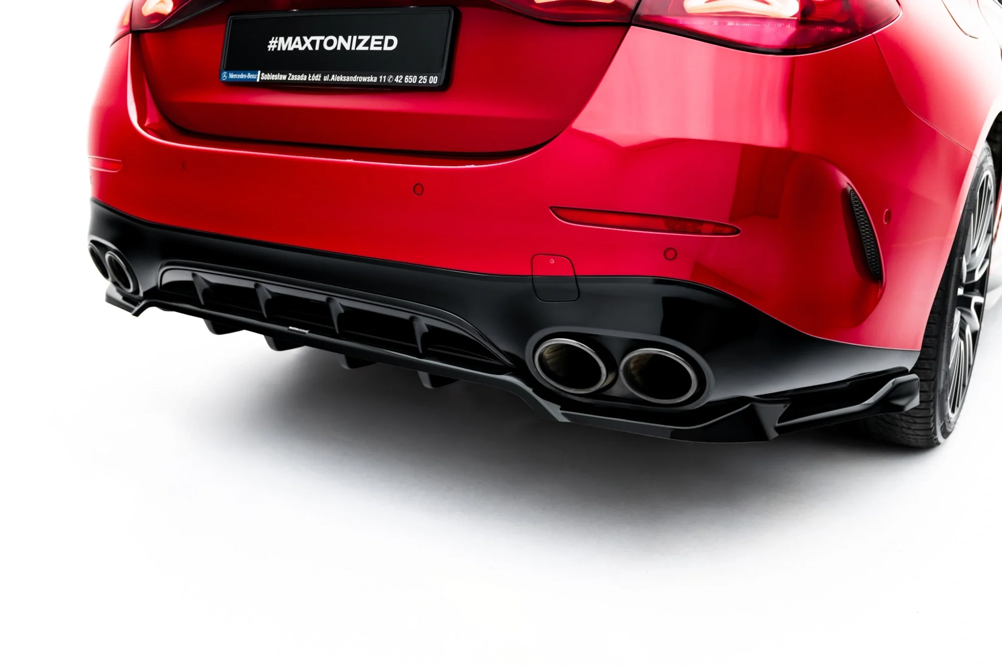 Rear Splitter (with vertical bars) Mercedes-AMG E53 Sedan / Estate W214 - Image 2