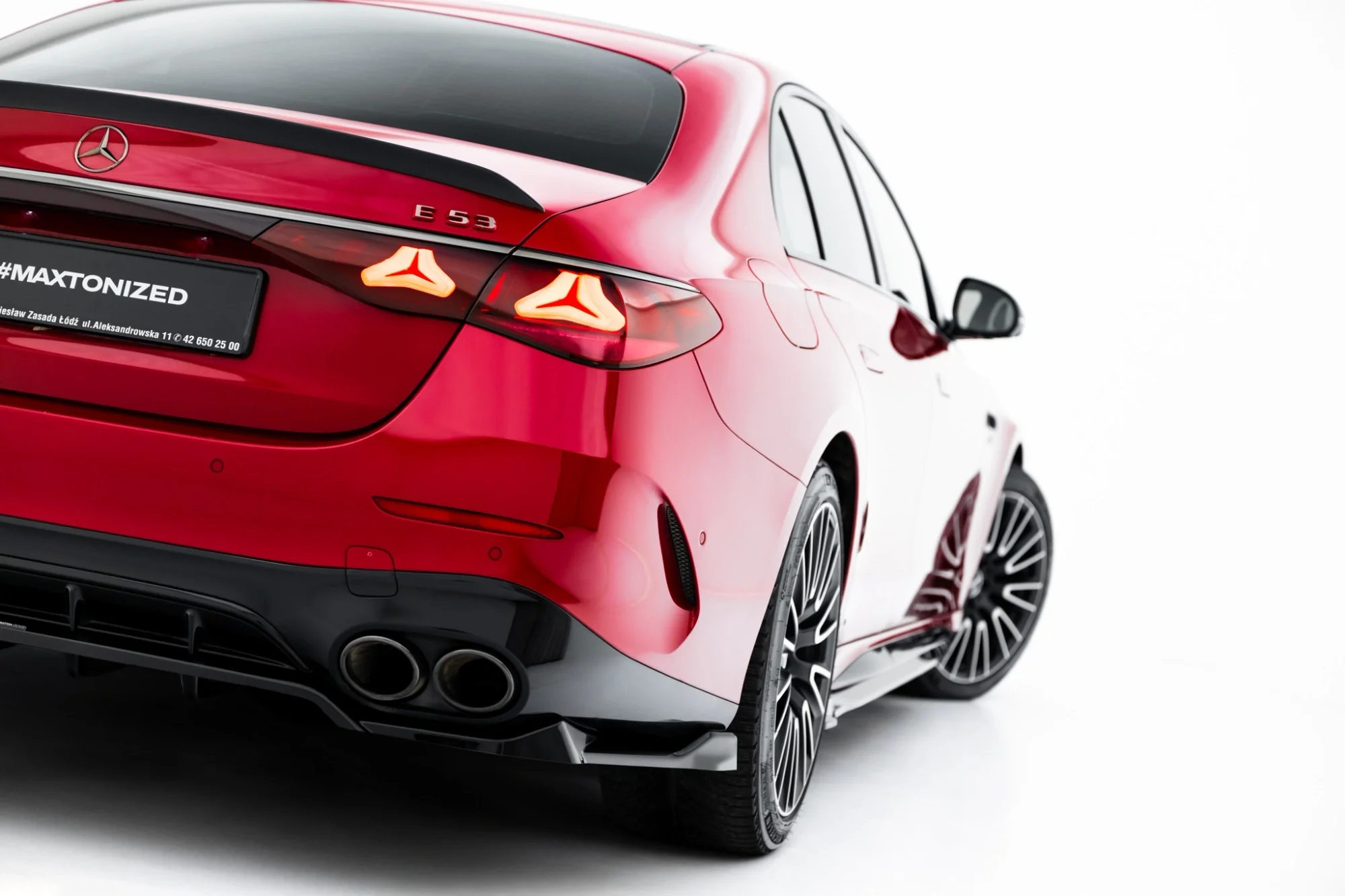 Rear Splitter (with vertical bars) Mercedes-AMG E53 Sedan / Estate W214 - Image 3