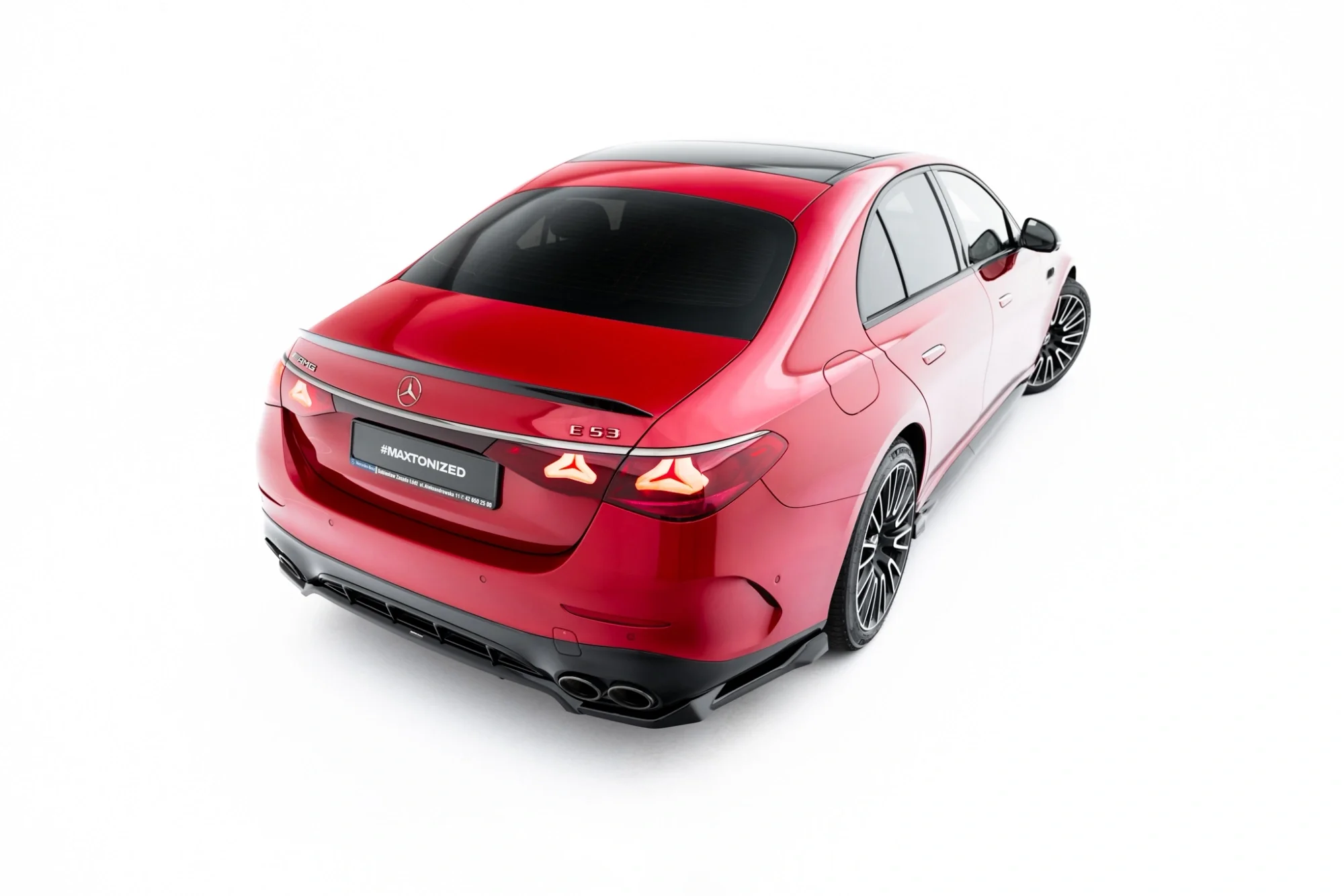 Rear Splitter (with vertical bars) Mercedes-AMG E53 Sedan / Estate W214 - Image 5