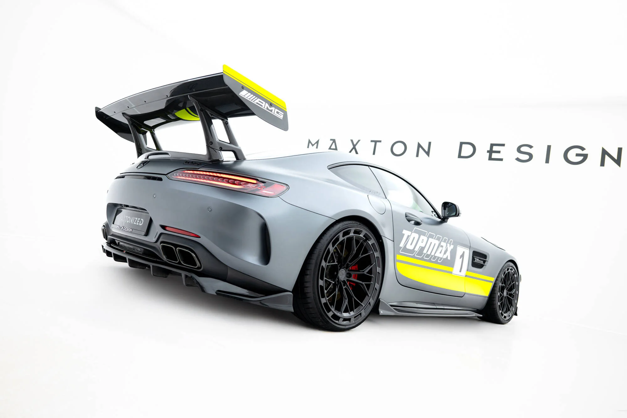 Rear Splitter (with vertical bars) Mercedes-AMG GT C C190 Facelift - Image 4
