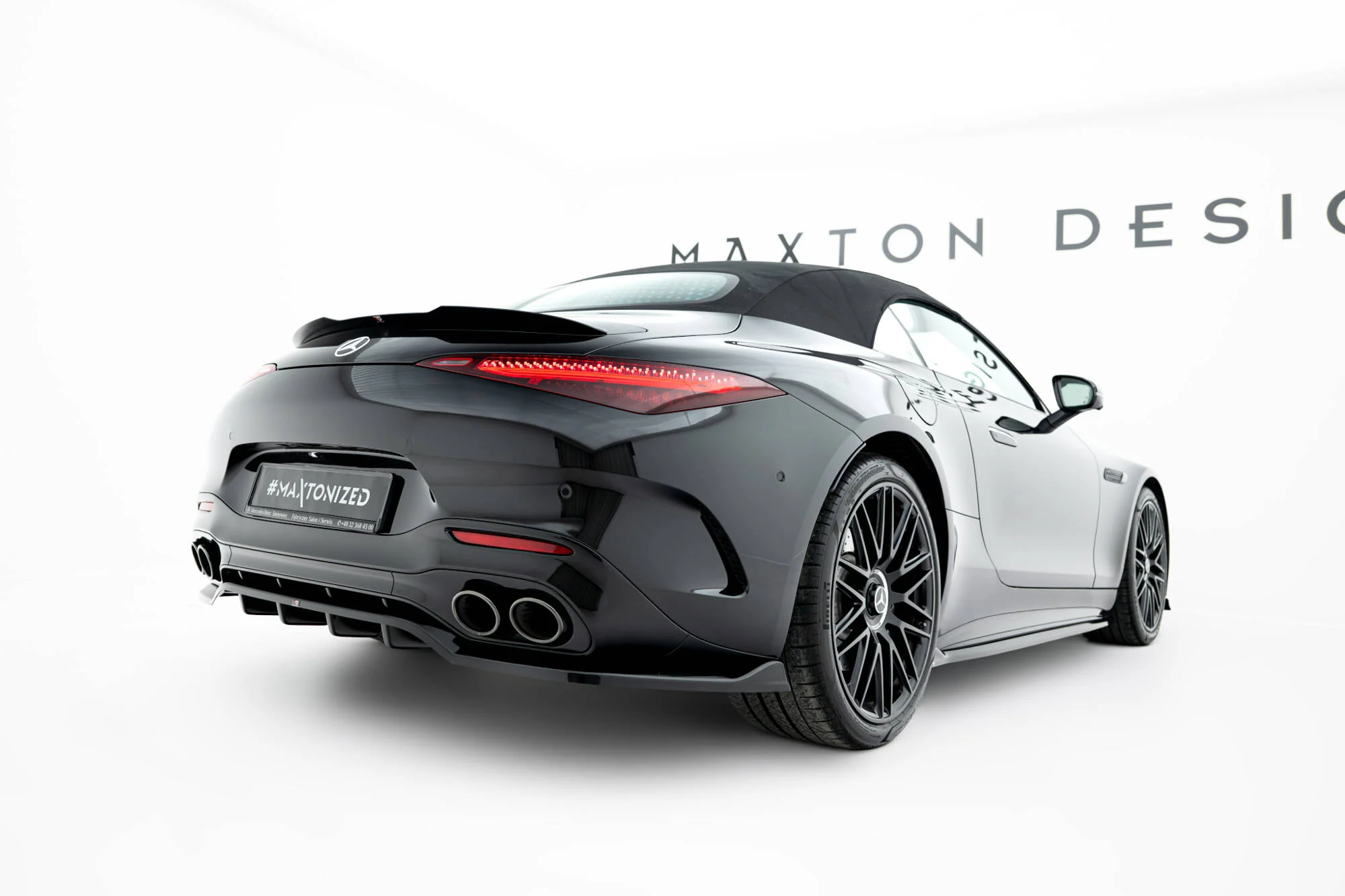 Rear Splitter (with vertical bars) Mercedes-AMG SL 63 R232 - Image 2