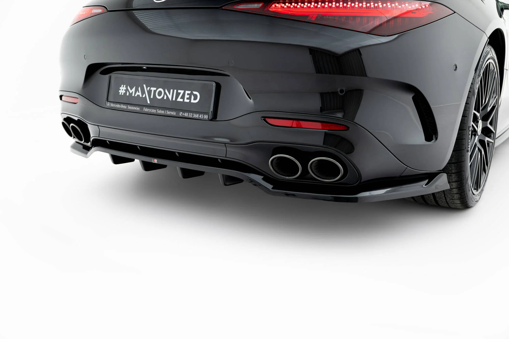Rear Splitter (with vertical bars) Mercedes-AMG SL 63 R232 - Image 4