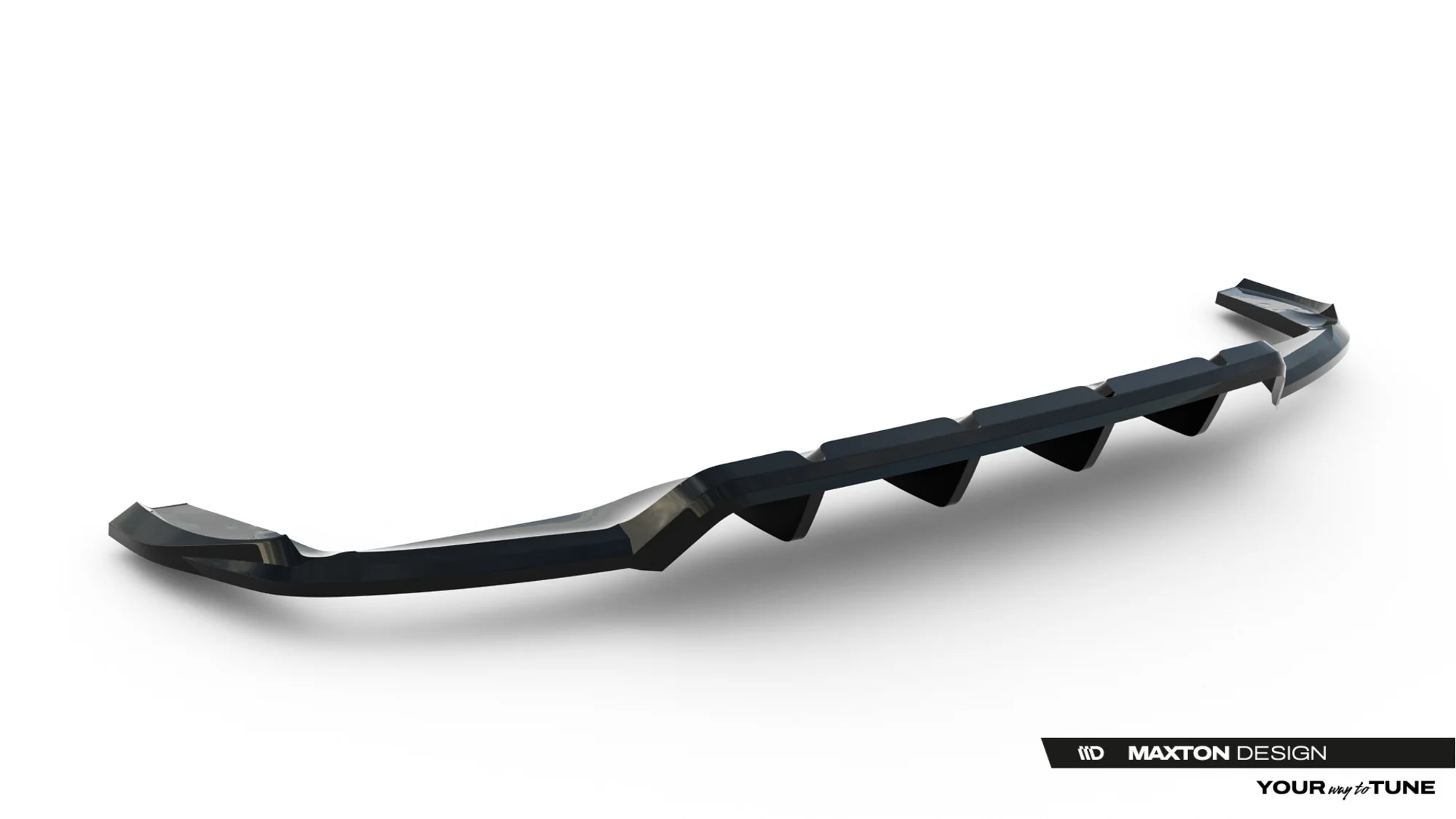 Rear Splitter (with vertical bars) Mercedes-Benz GLA 45 AMG X156 Facelift - Image 5
