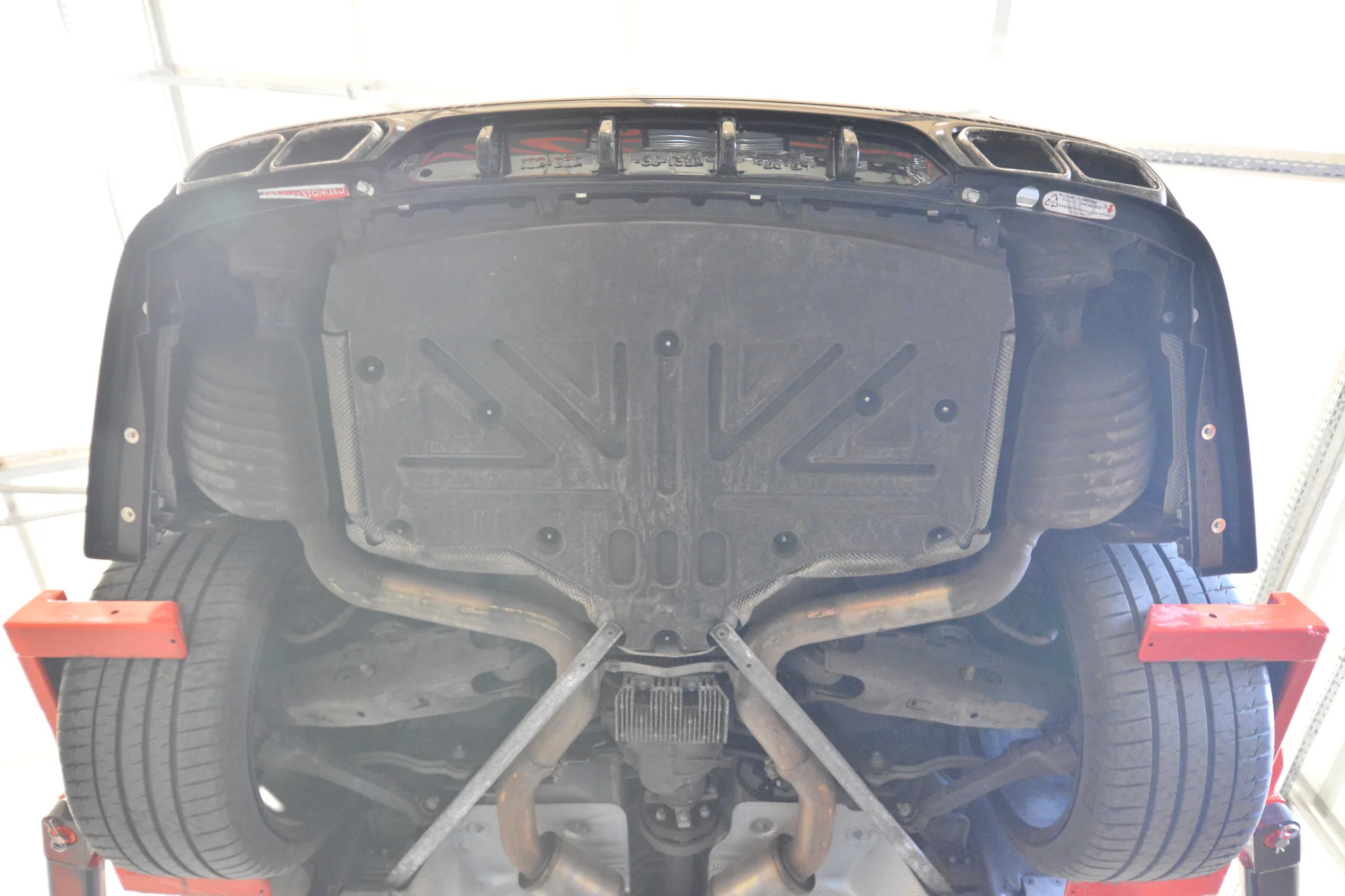 Rear Splitter (with vertical bars) Mercedes-Benz SL 63 AMG R231 - Image 7