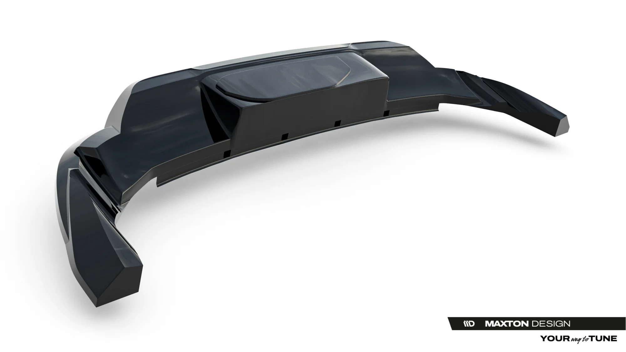 Rear Splitter (with vertical bars) Porsche Macan EV Mk1 - Image 8