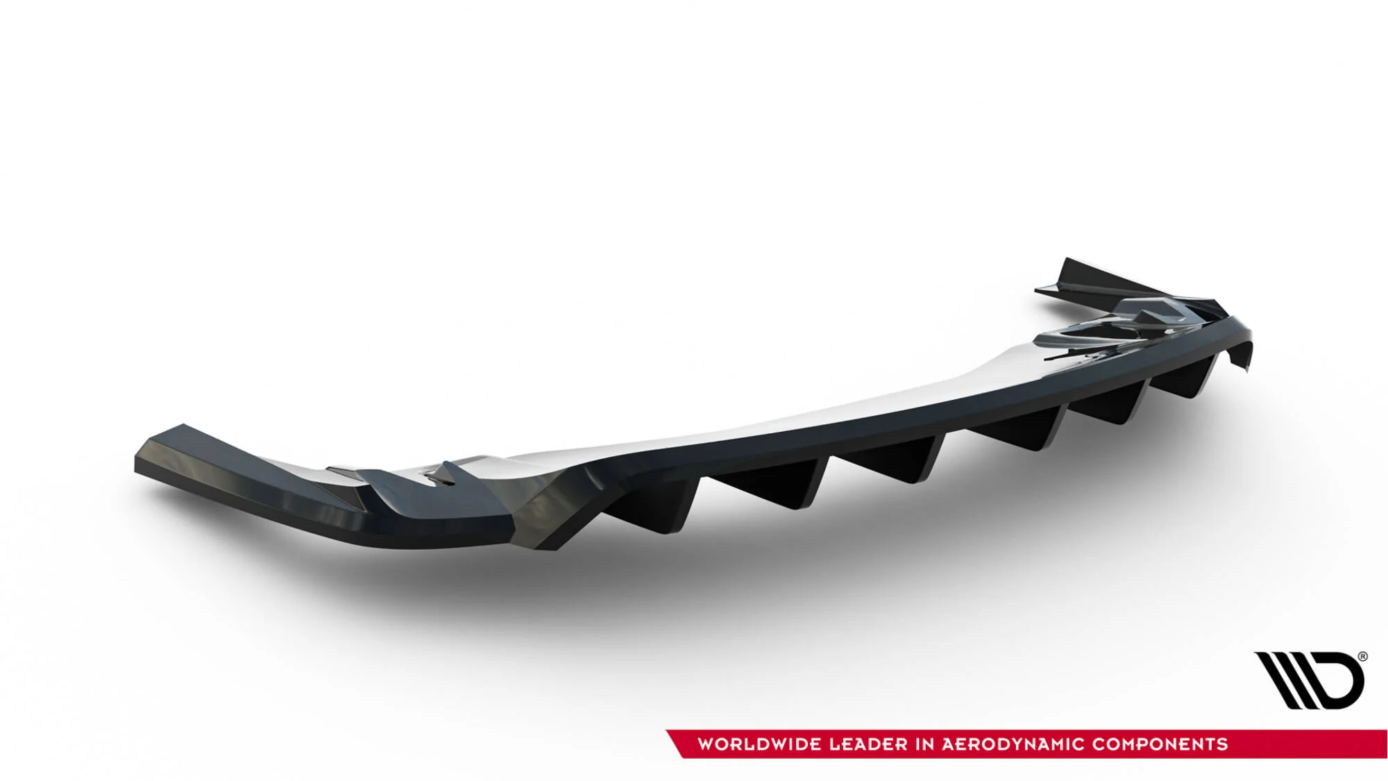 Rear Splitter (with vertical bars) Porsche Taycan Turbo S Mk1 - Image 5