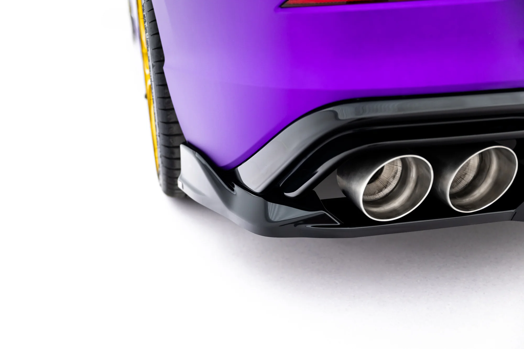Rear Splitter (with vertical bars) V.1 Volkswagen Golf R Hatchback Mk8 / Mk8 Facelift - Image 7