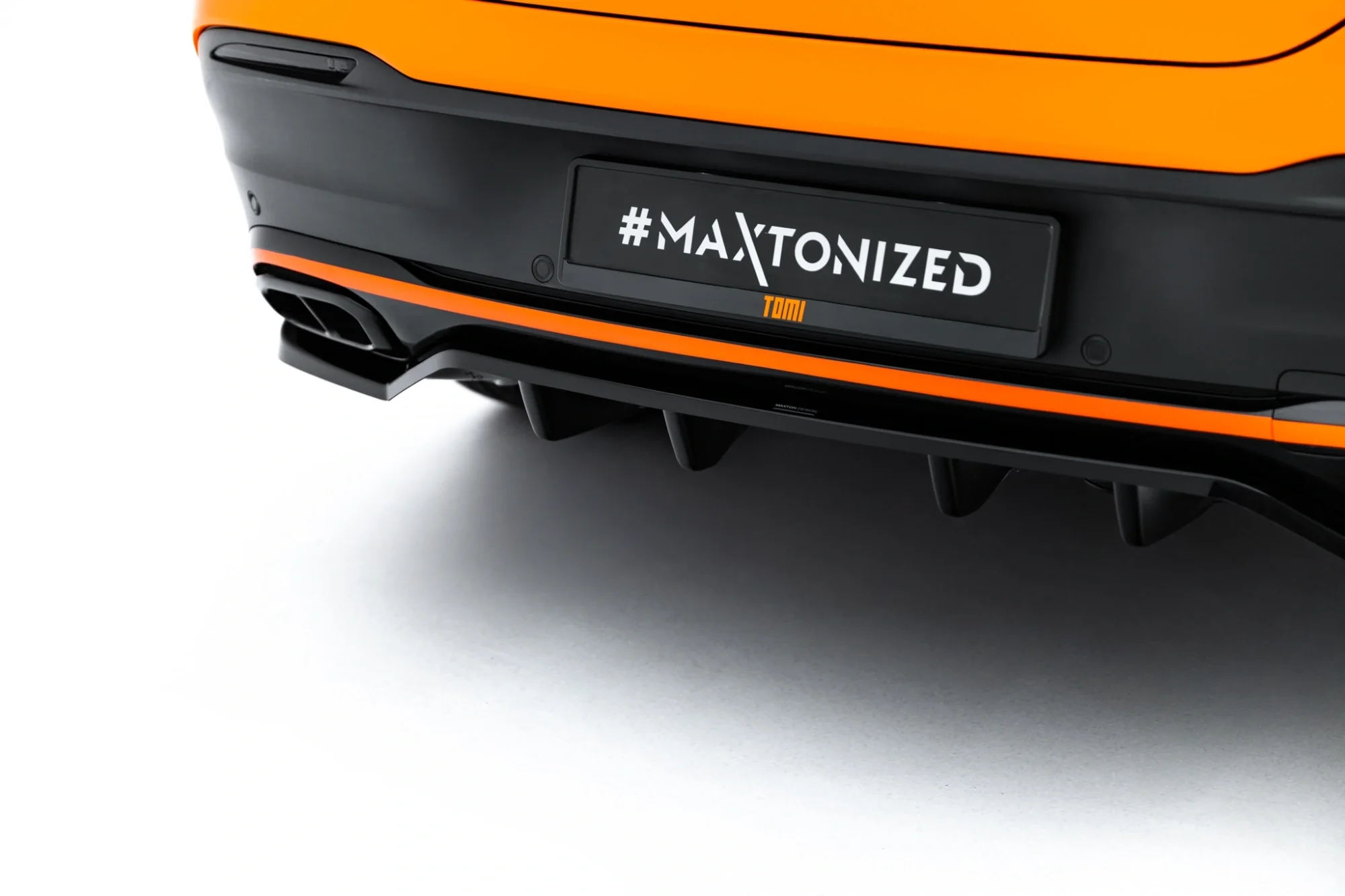 Rear Splitter (with vertical bars) V.2 Mercedes-Benz GLE Coupe AMG-Line C167 / C167 Facelift - Image 4