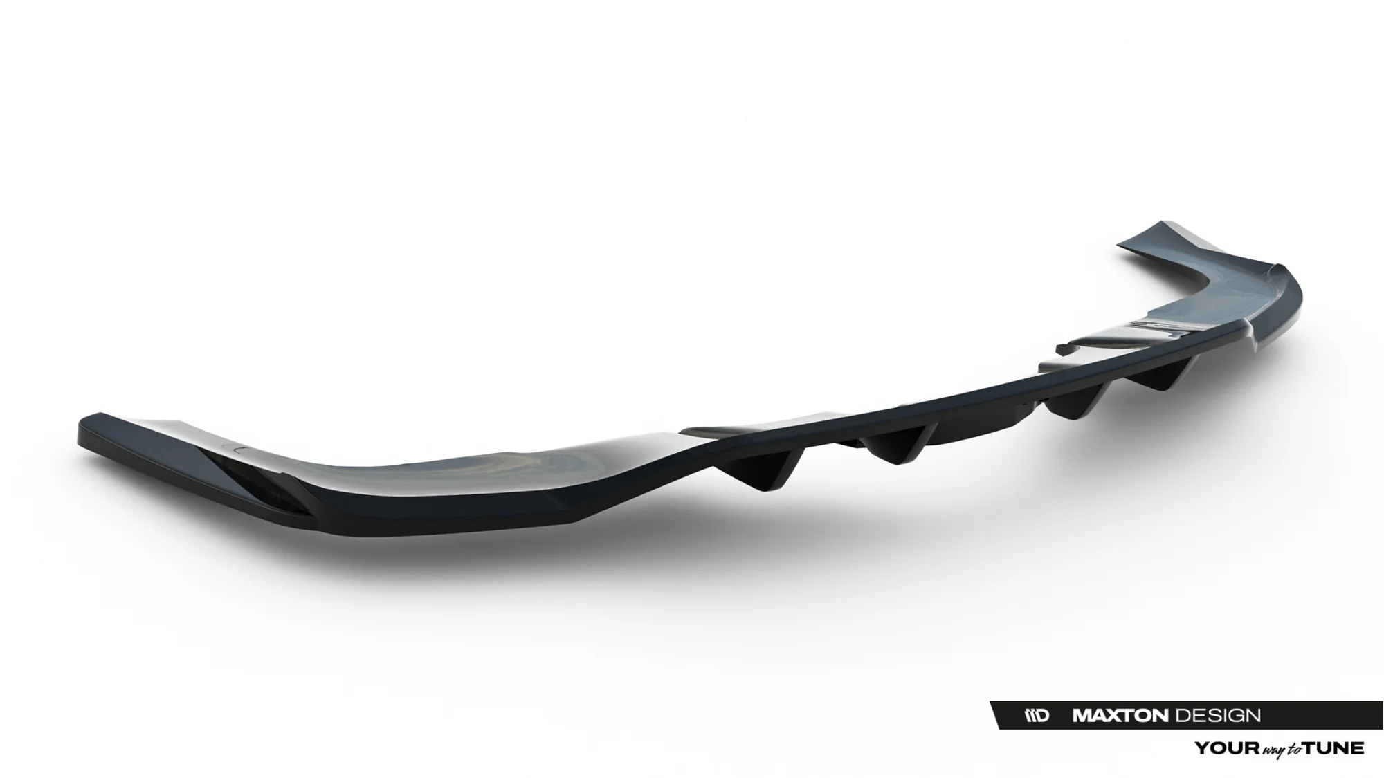 Rear Splitter (with vertical bars) V.2 Mercedes-Benz GLE Coupe AMG-Line C167 / C167 Facelift - Image 5