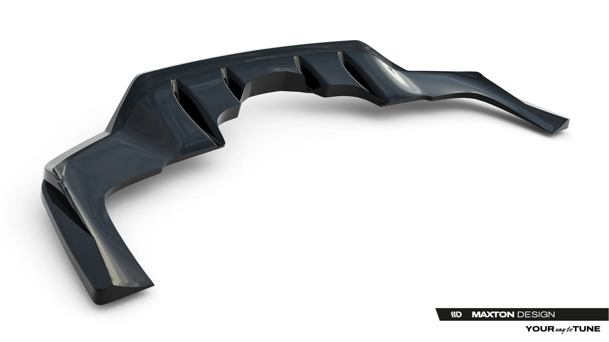 Rear Splitter (with vertical bars) V.2 Mercedes-Benz GLE Coupe AMG-Line C167 / C167 Facelift - Image 6