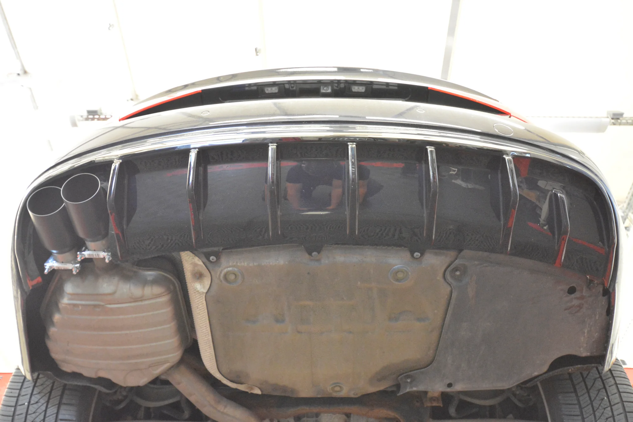 Rear Valance Audi A4 B8 (Version with single exhausts on two sides) - Image 5