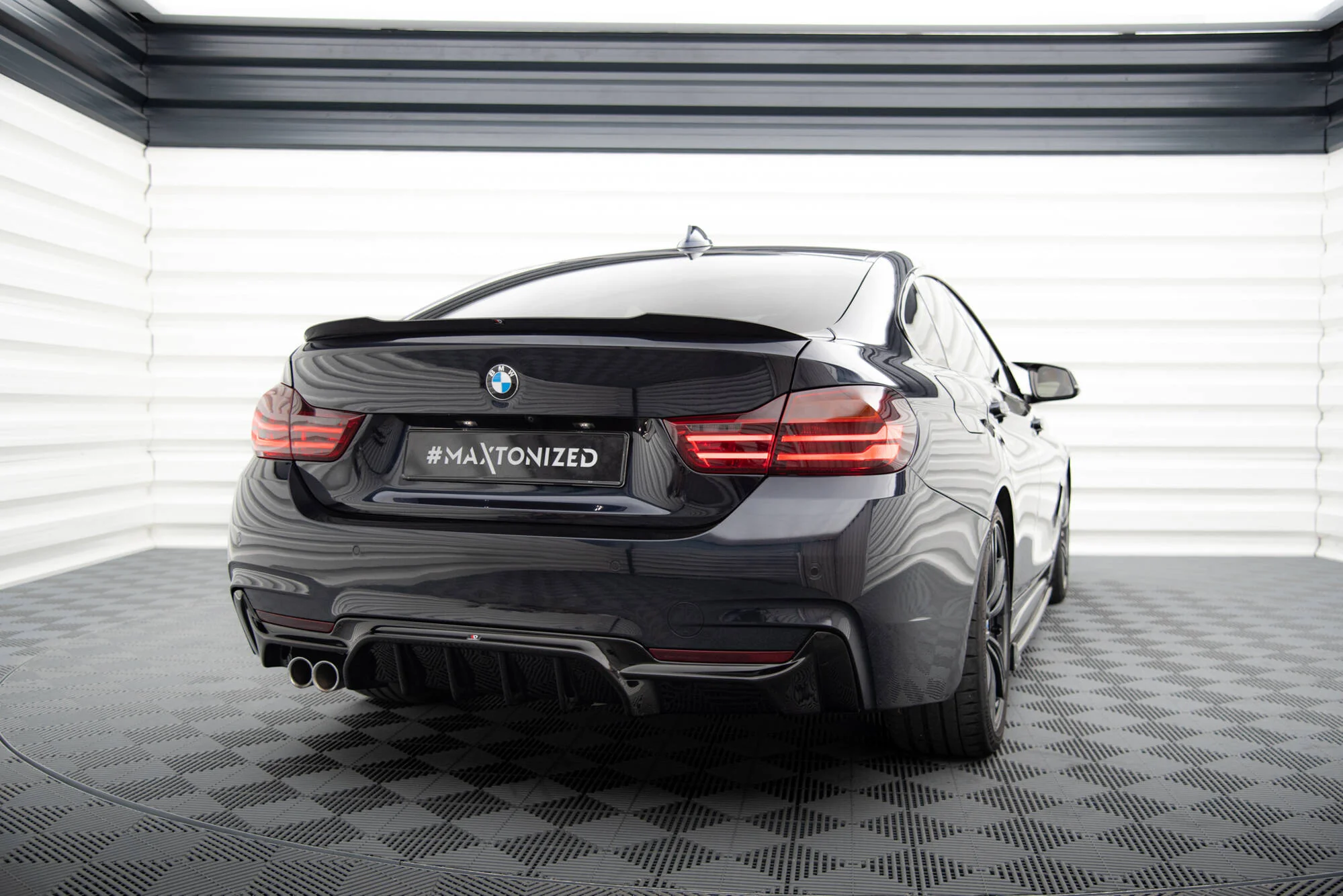 Rear Valance BMW 4 Coupe / Gran Coupe / Cabrio M-Pack F32 / F36 / F33 (Version with exhaust on one side) - Image 3