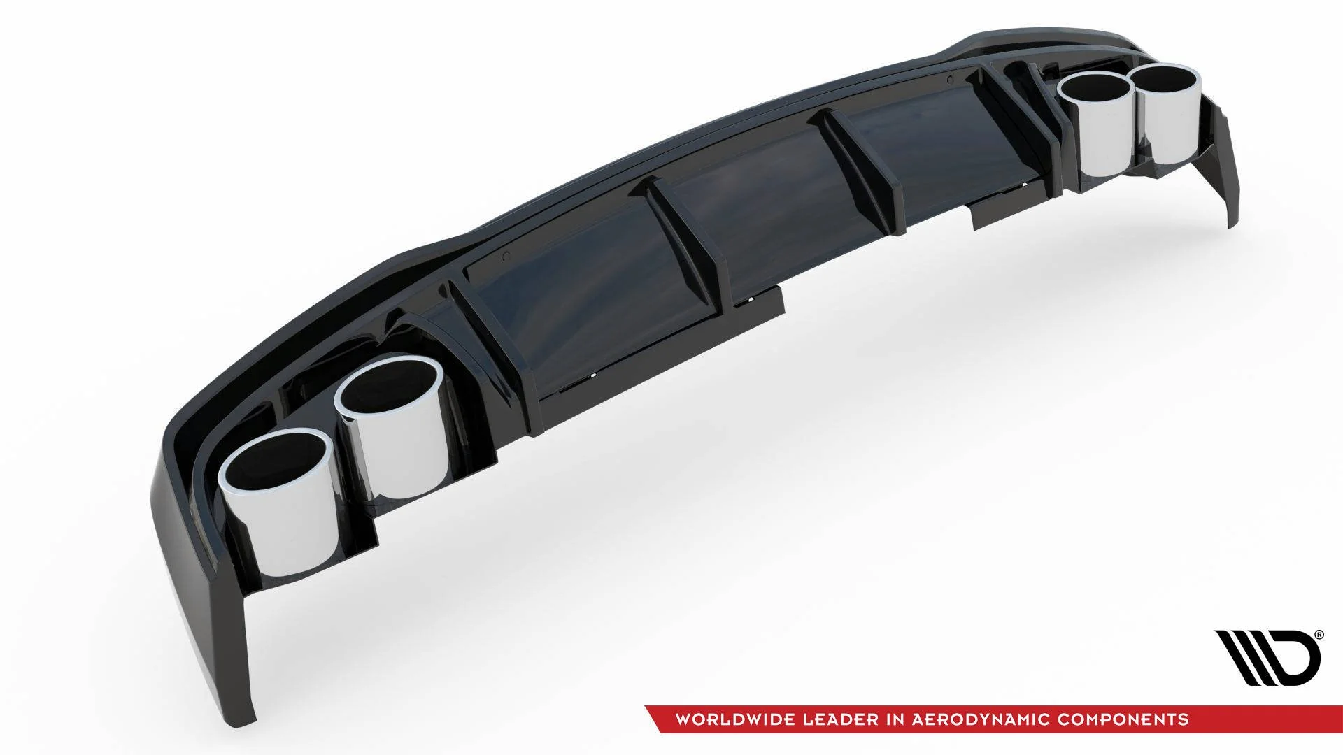 REAR VALANCE + EXHAUST ENDS IMITATION AUDI A6 C8 S-LINE - Image 12