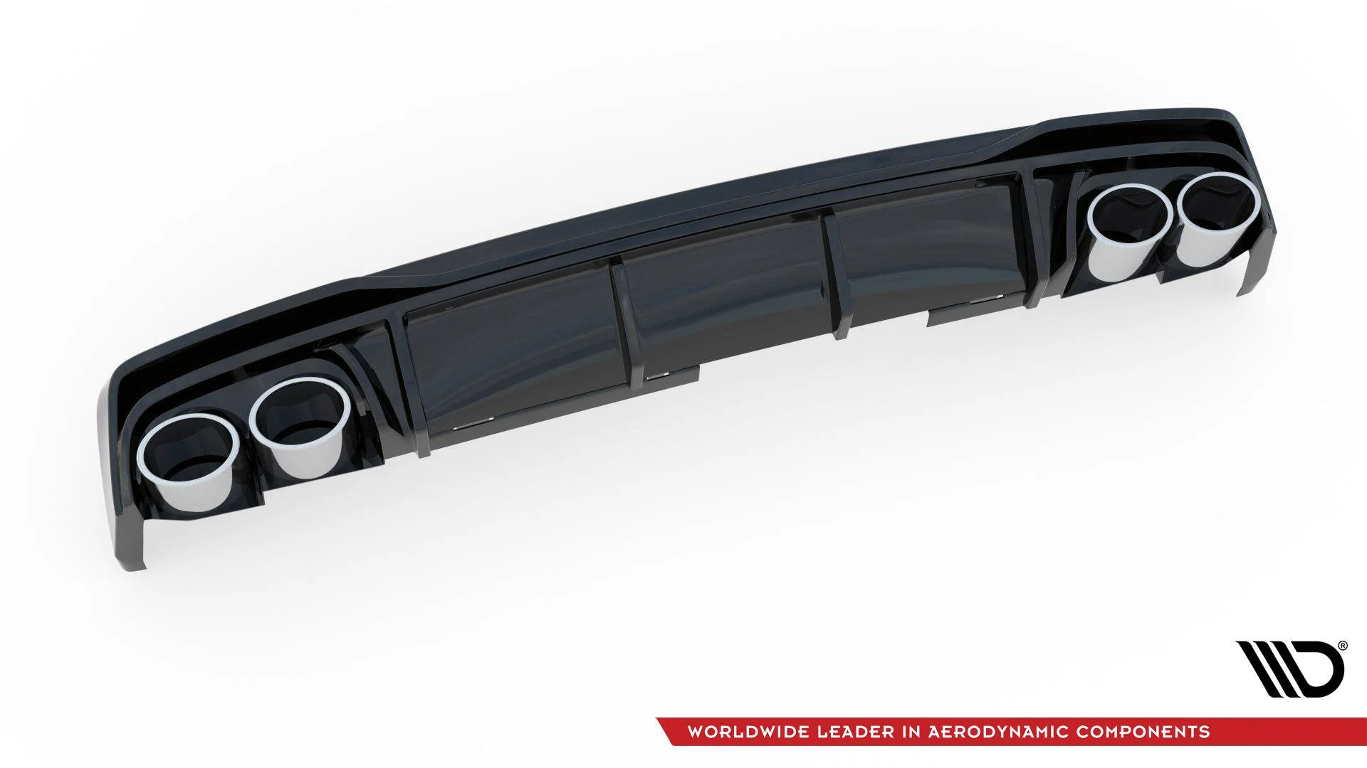 REAR VALANCE + EXHAUST ENDS IMITATION AUDI A6 C8 S-LINE - Image 13
