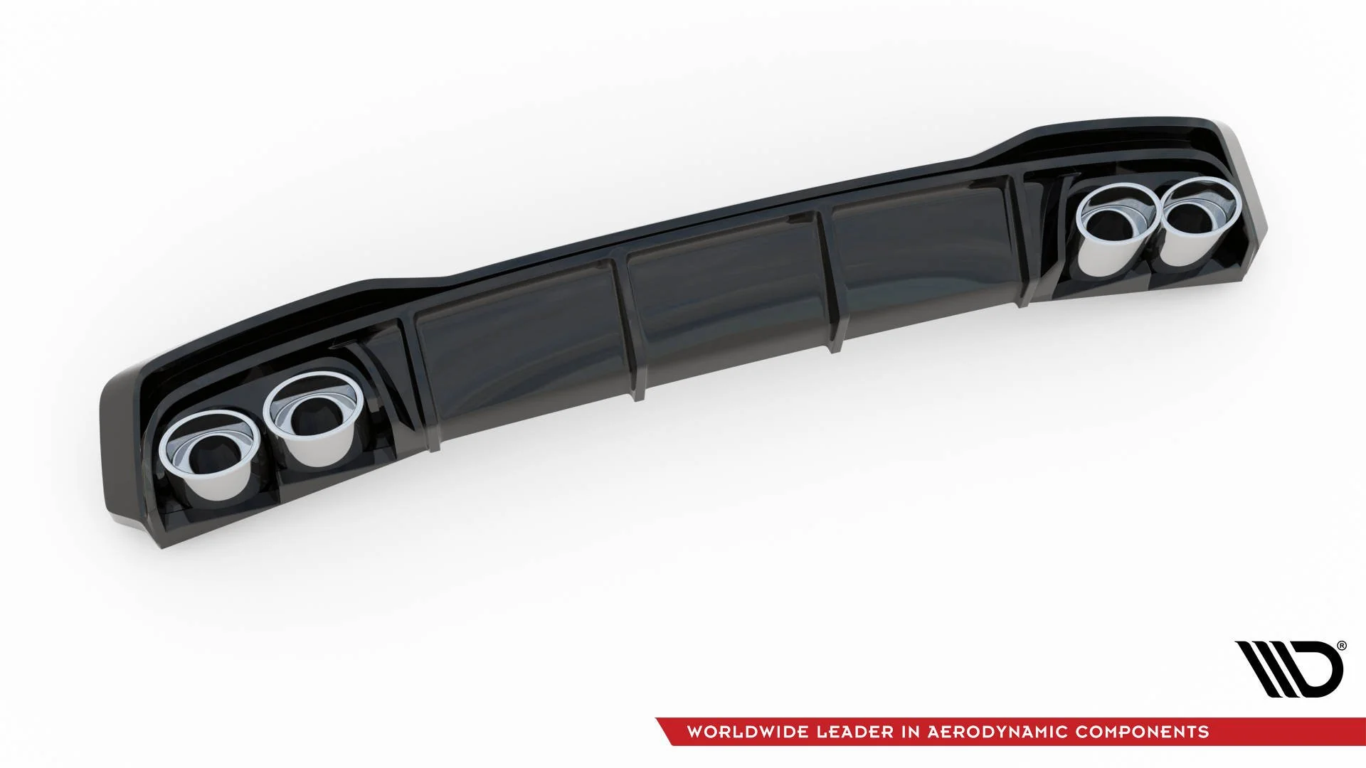 REAR VALANCE + EXHAUST ENDS IMITATION AUDI A7 C8 S-LINE - Image 7