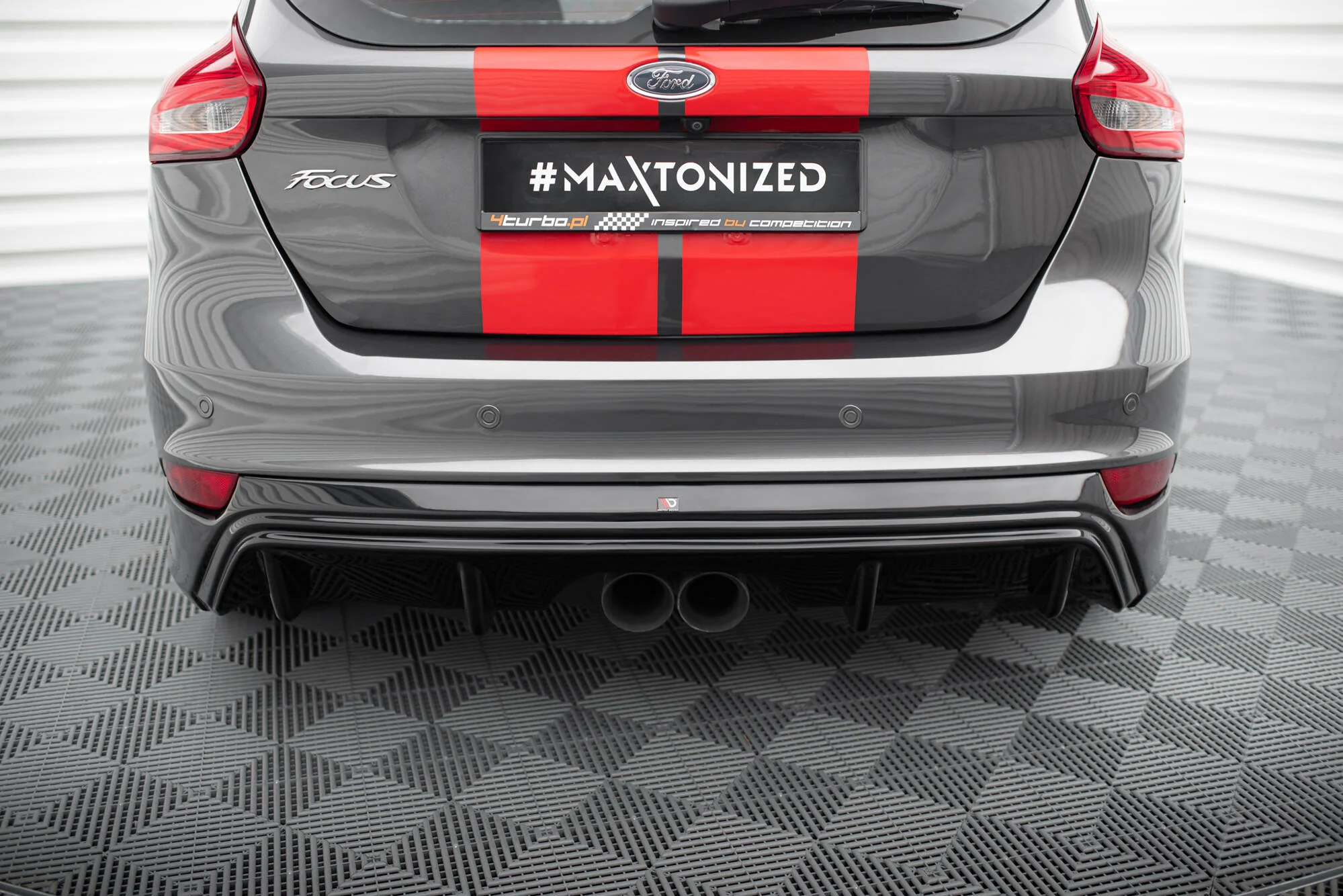 REAR VALANCE FORD FOCUS ST MK3 FACELIFT ((MK3.5) (RS-LOOK) - Image 7