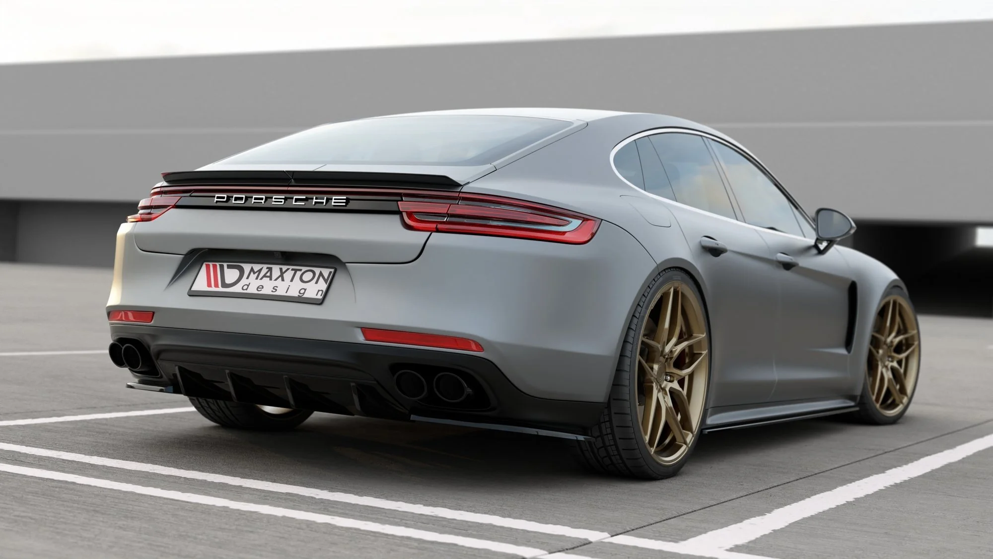 REAR VALANCE PORSCHE PANAMERA TURBO / GTS 971 - Image 3