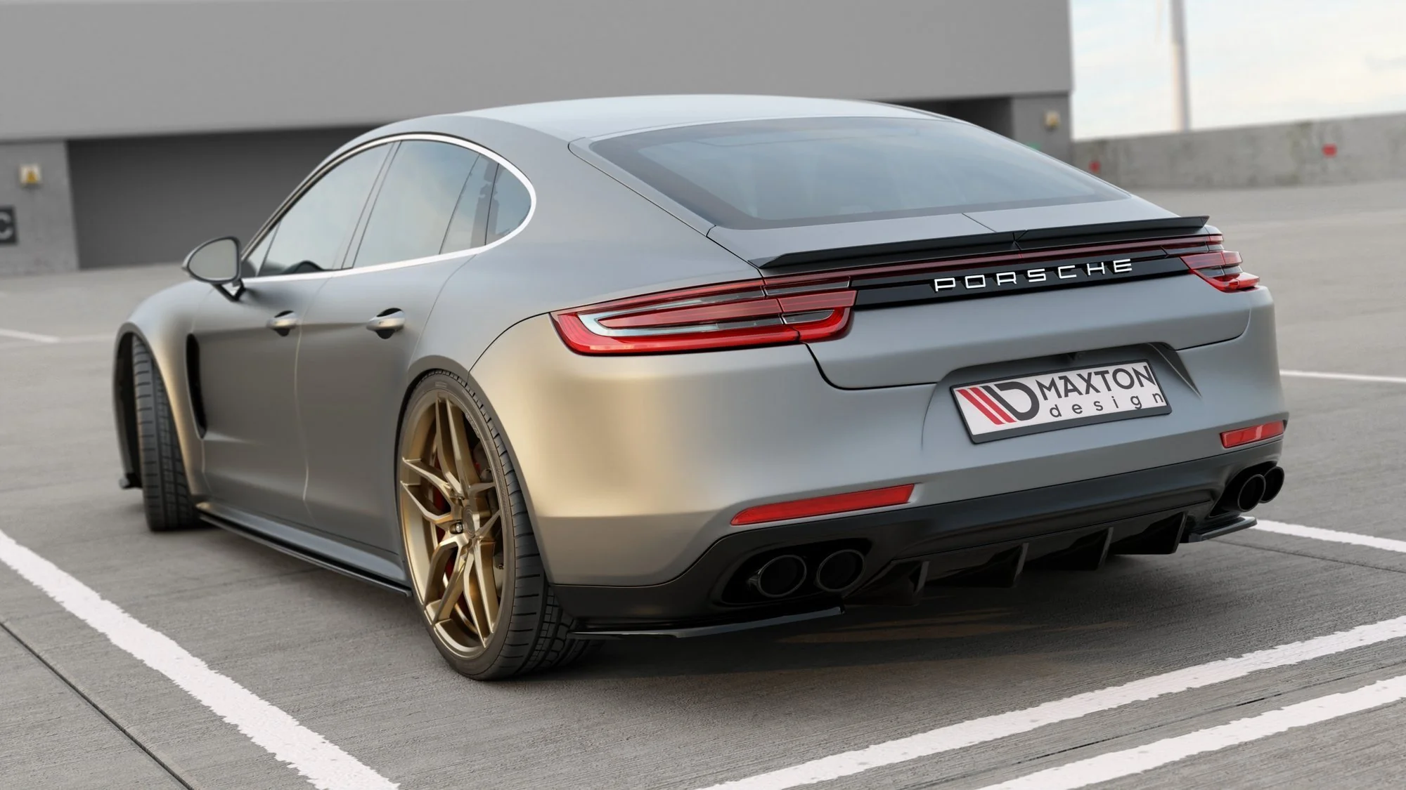 REAR VALANCE PORSCHE PANAMERA TURBO / GTS 971 - Image 5