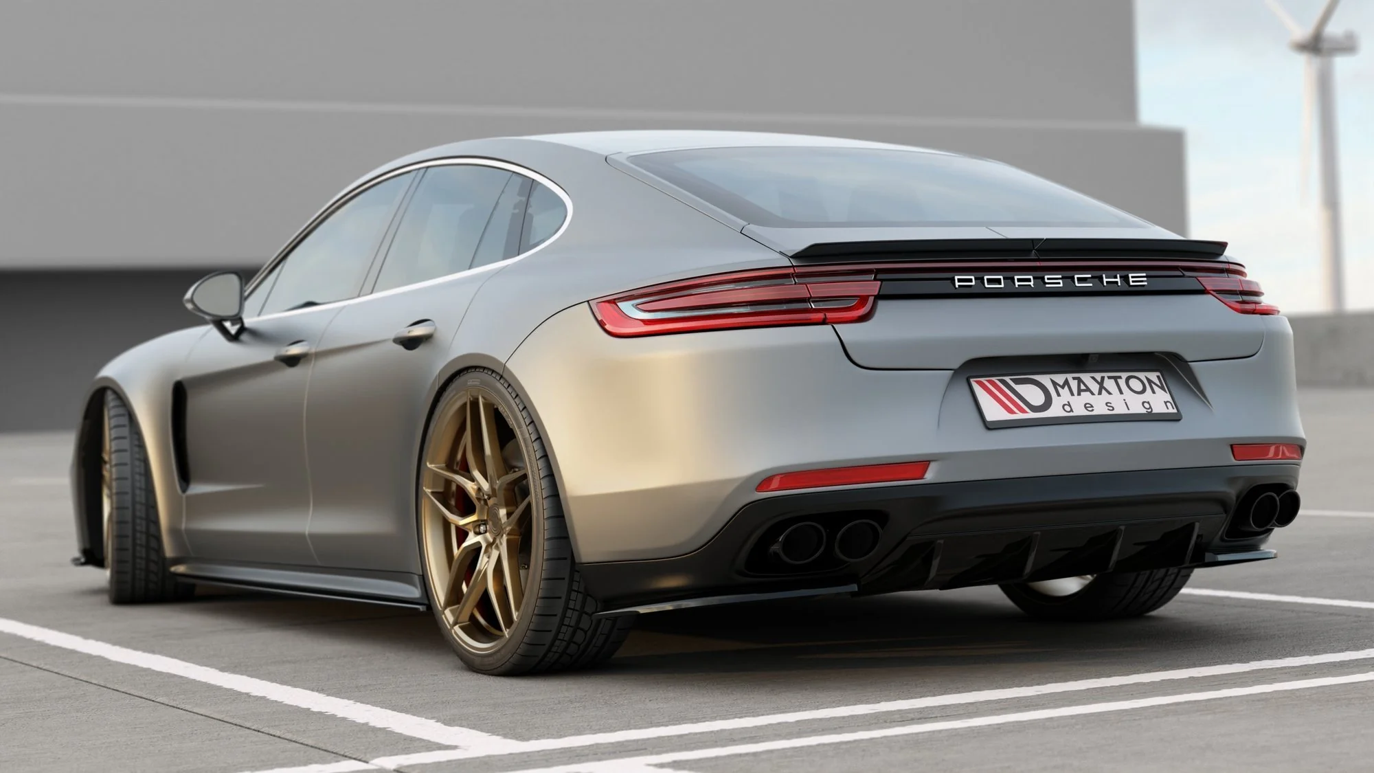 REAR VALANCE PORSCHE PANAMERA TURBO / GTS 971 - Image 6