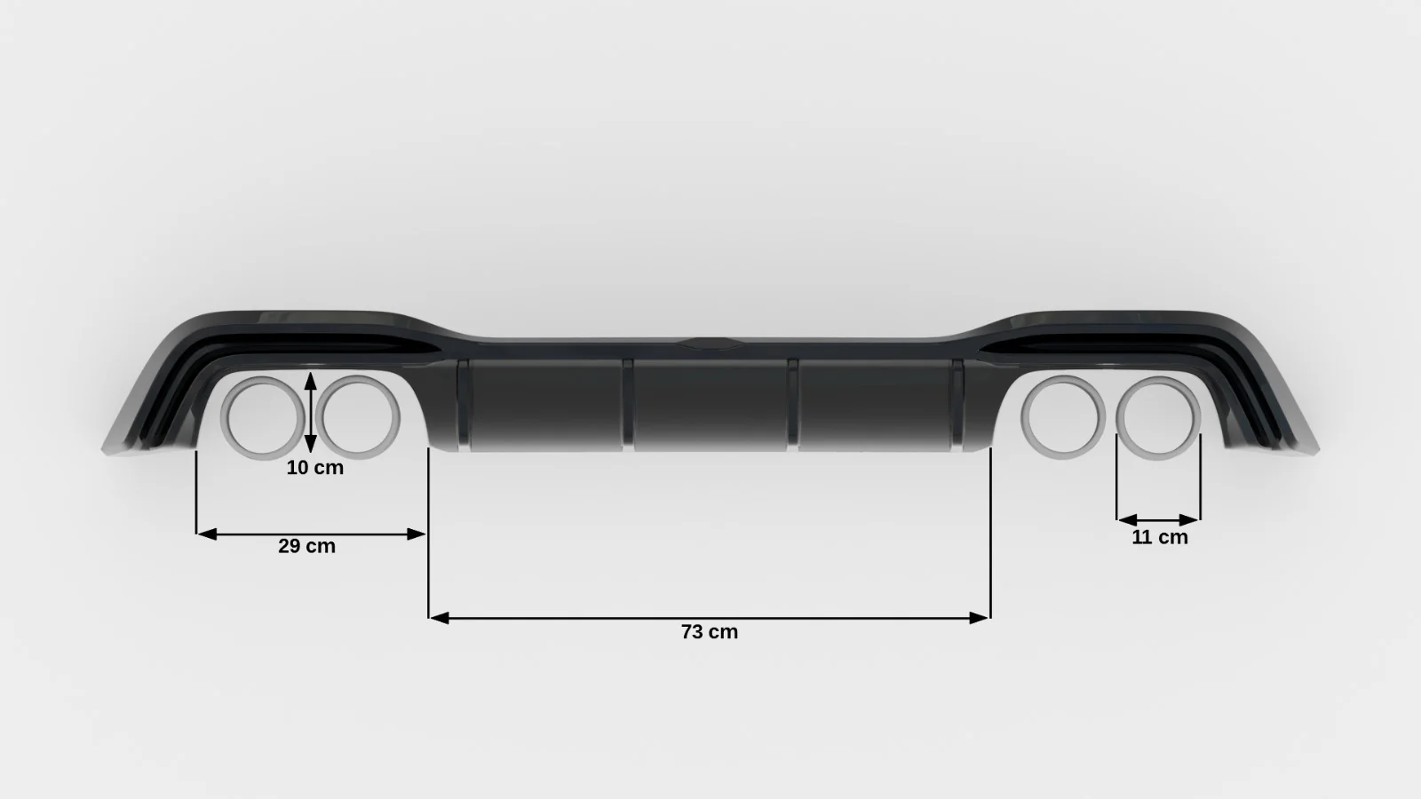 REAR VALANCE V.2 VOLKSWAGEN GOLF R MK8 - Image 9