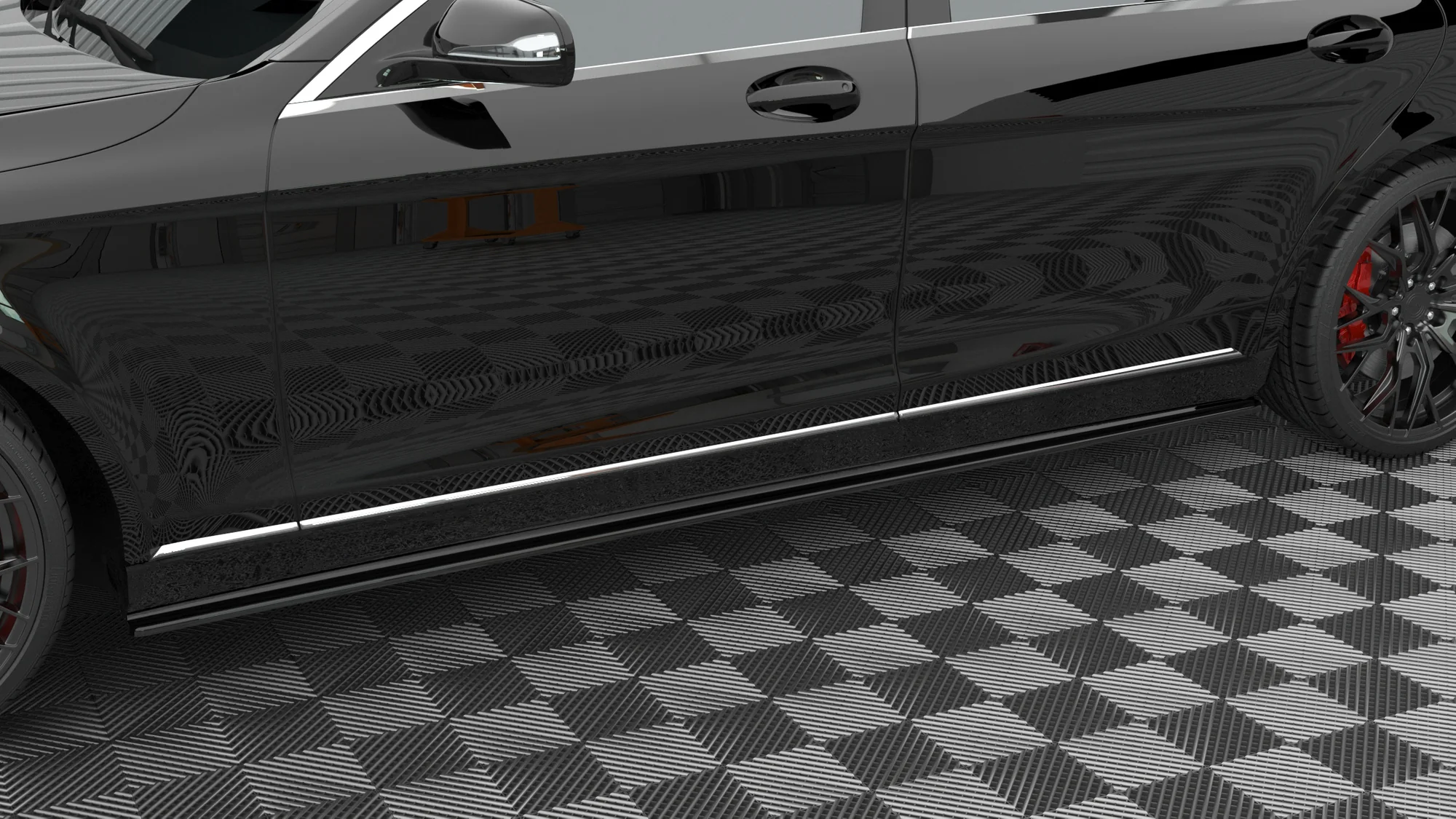 Side Skirts Diffusers Mercedes-Benz S Long W222 - Image 4