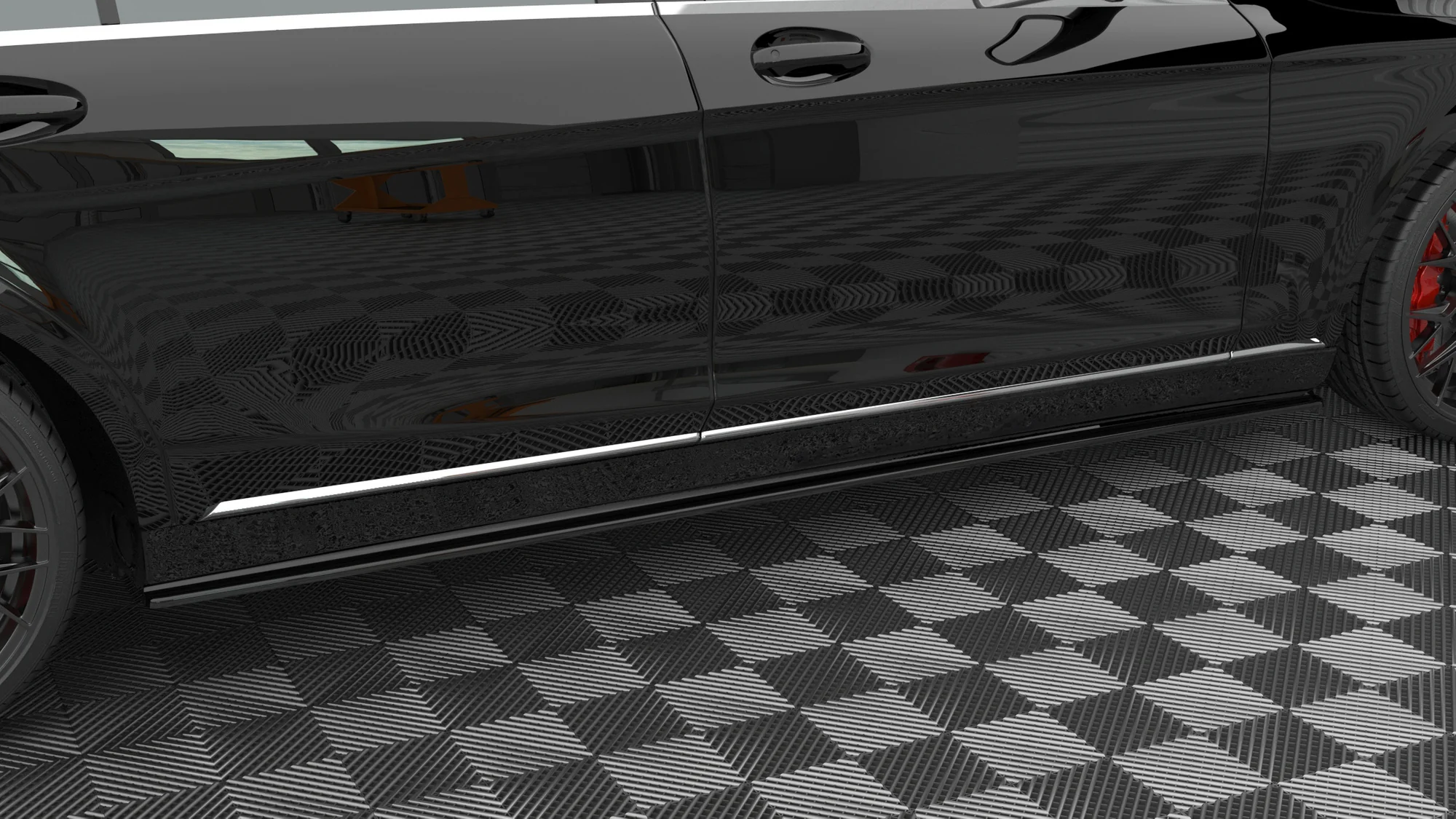 Side Skirts Diffusers Mercedes-Benz S Long W222 - Image 5