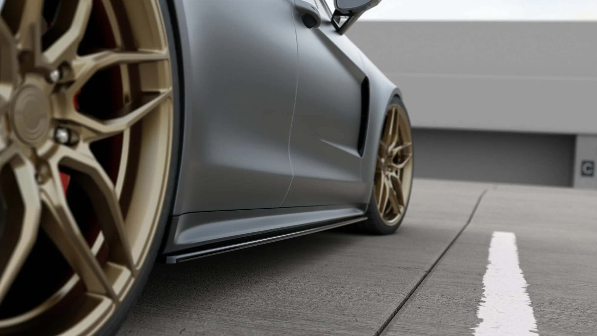 SIDE SKIRTS DIFFUSERS PORSCHE PANAMERA TURBO / GTS 971 - Image 3
