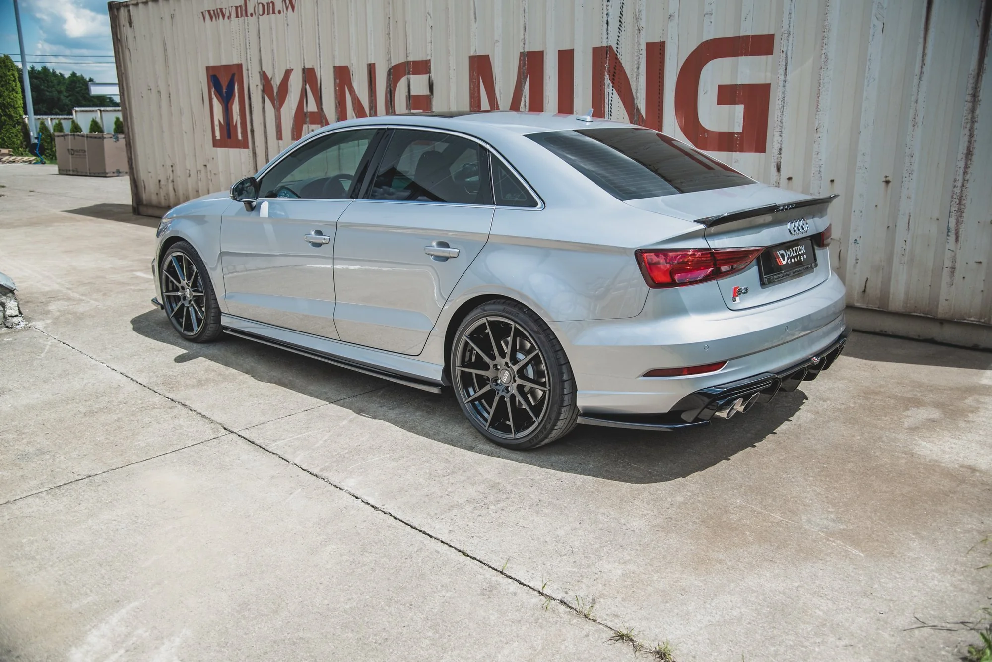 SIDE SKIRTS DIFFUSERS V.2 AUDI S3 / A3 S-LINE SEDAN 8V FACELIFT - Image 3