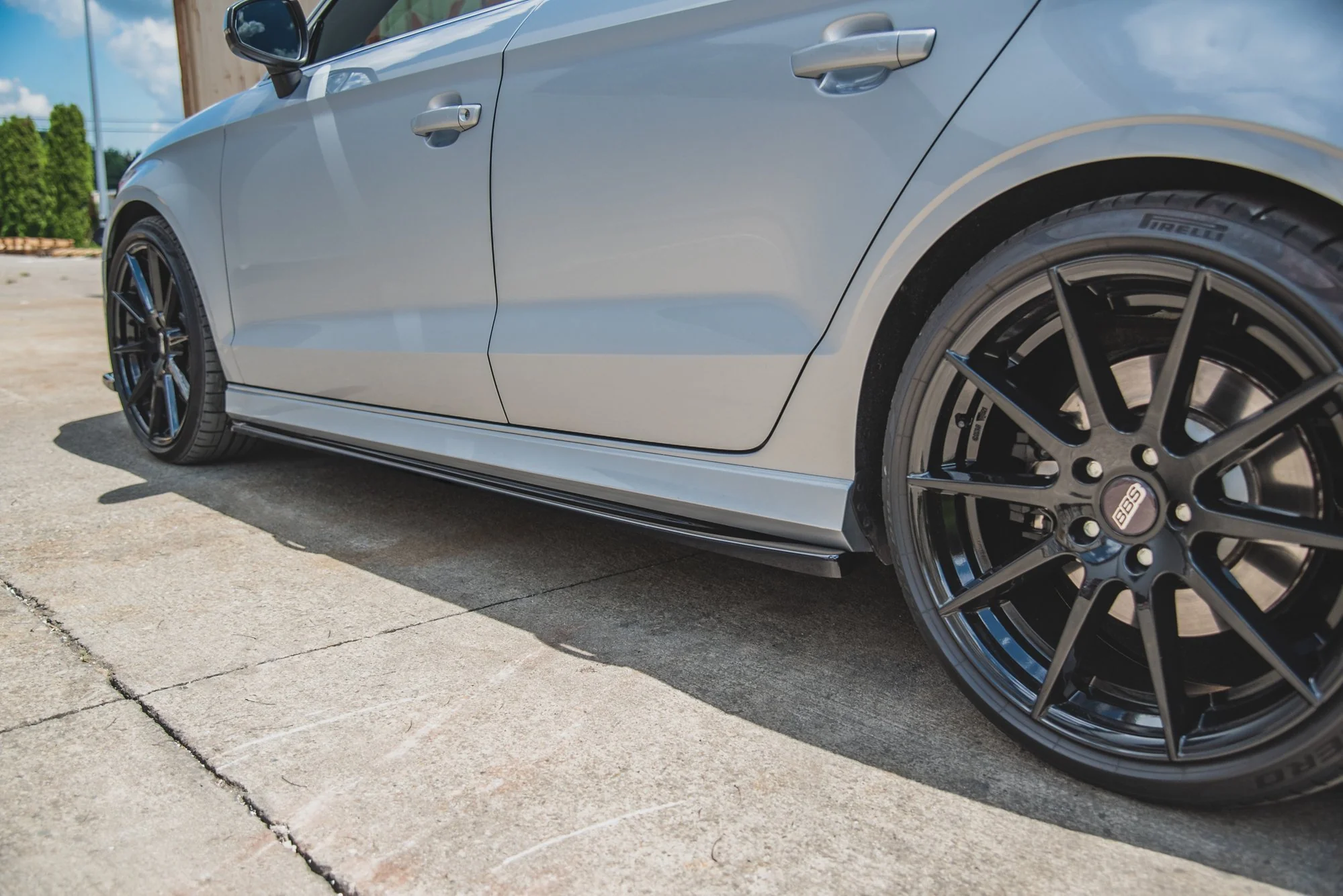 SIDE SKIRTS DIFFUSERS V.2 AUDI S3 / A3 S-LINE SEDAN 8V FACELIFT - Image 4