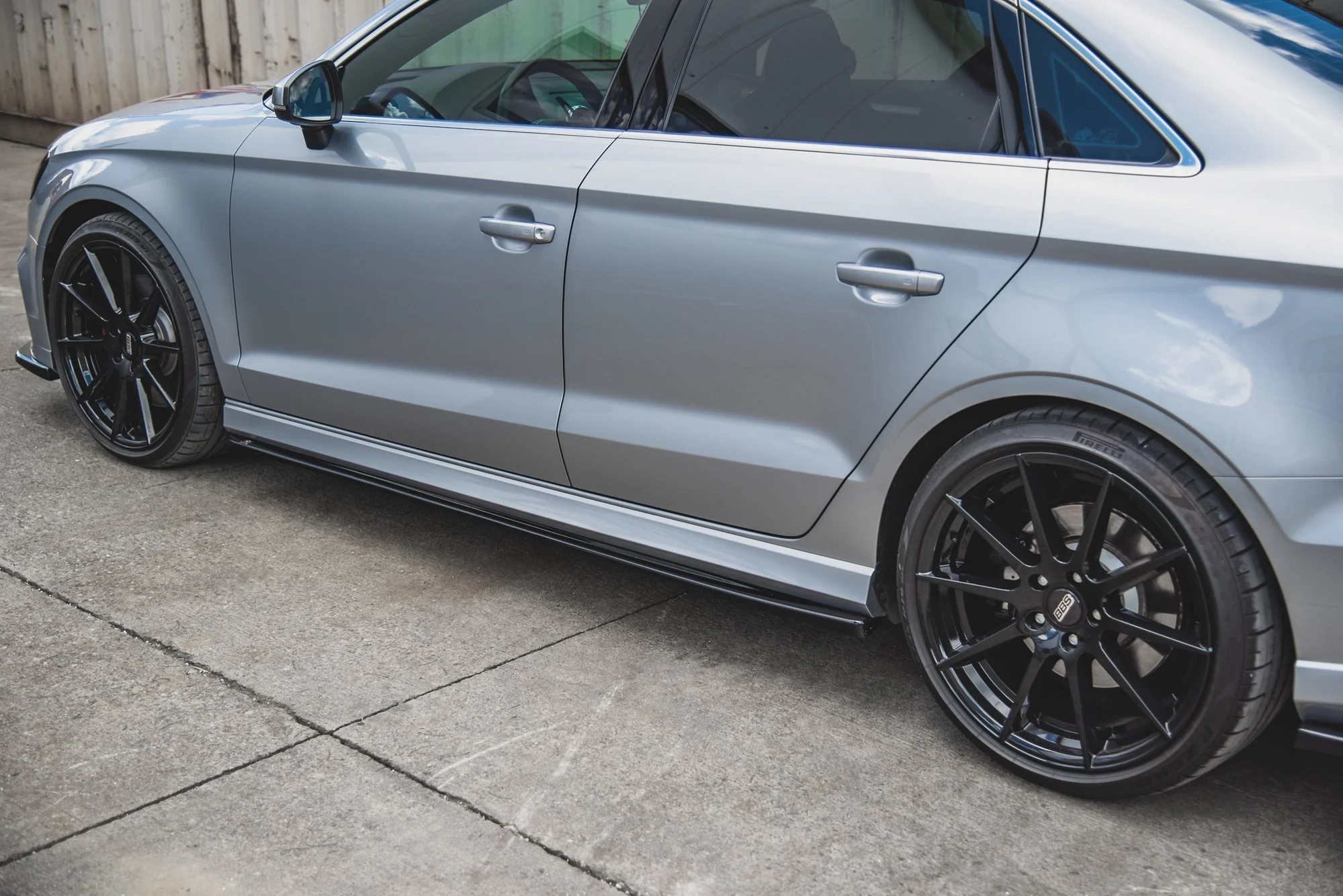SIDE SKIRTS DIFFUSERS V.2 AUDI S3 / A3 S-LINE SEDAN 8V FACELIFT - Image 5