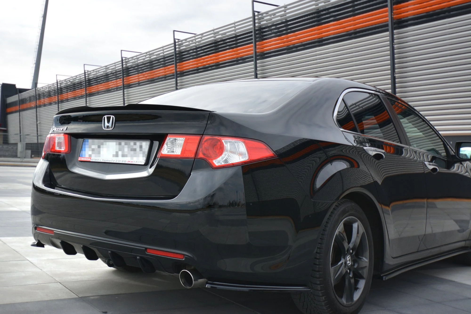 SPOILER EXTENSION ACURA TSX CU2 PREFACELIFT / ACCORD MK8. (CU-SERIES) PREFACE SEDAN - Image 2