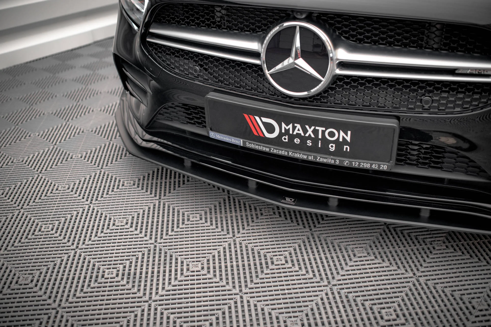 Street Pro Front Splitter Mercedes A35 AMG / AMG-Line Aero Pack W177 - Image 2